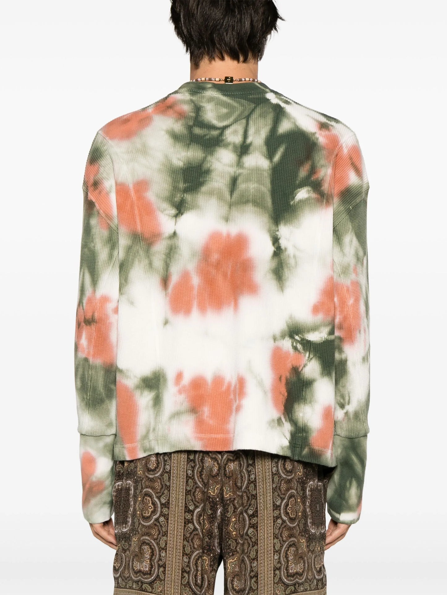 tie-dye print cotton sweatshirt