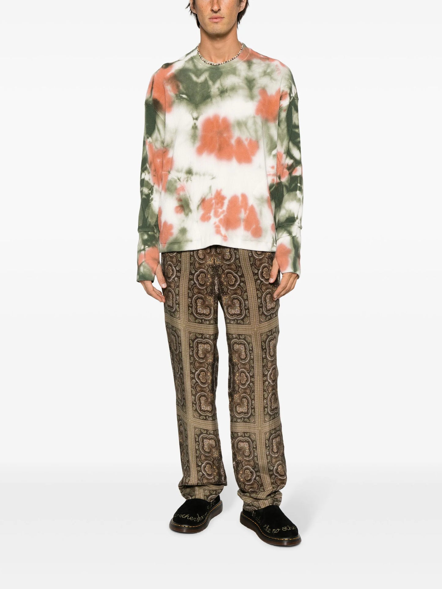 tie-dye print cotton sweatshirt