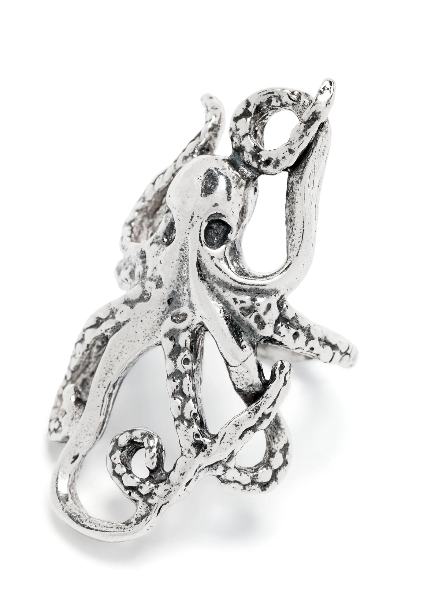 Octopus polished-effect ring