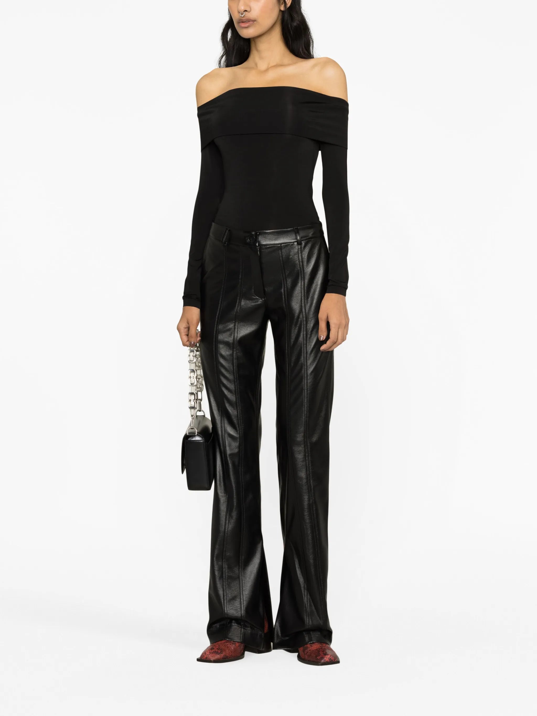 El Stitch flared trousers