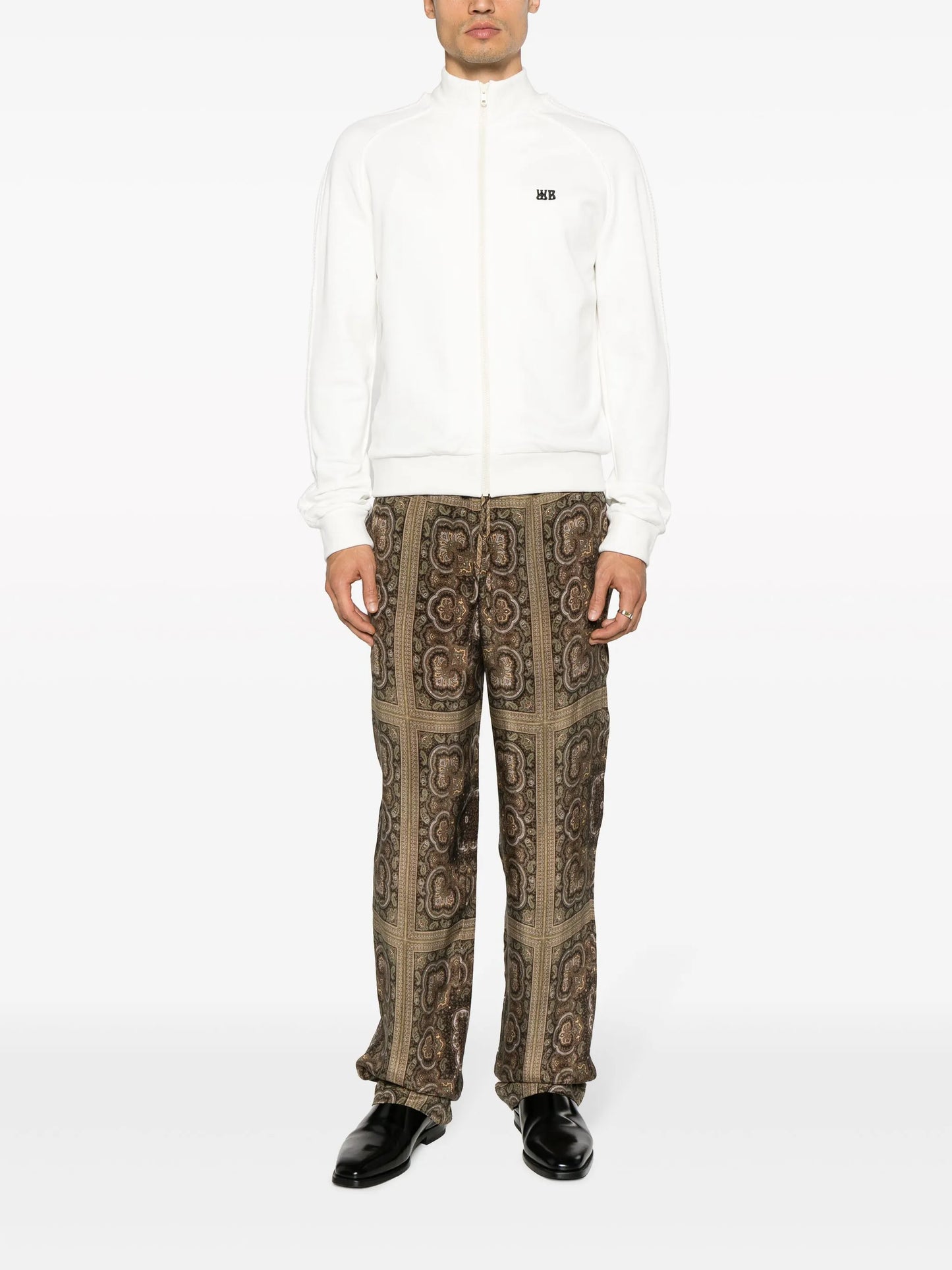 Wander graphic-print track jacket