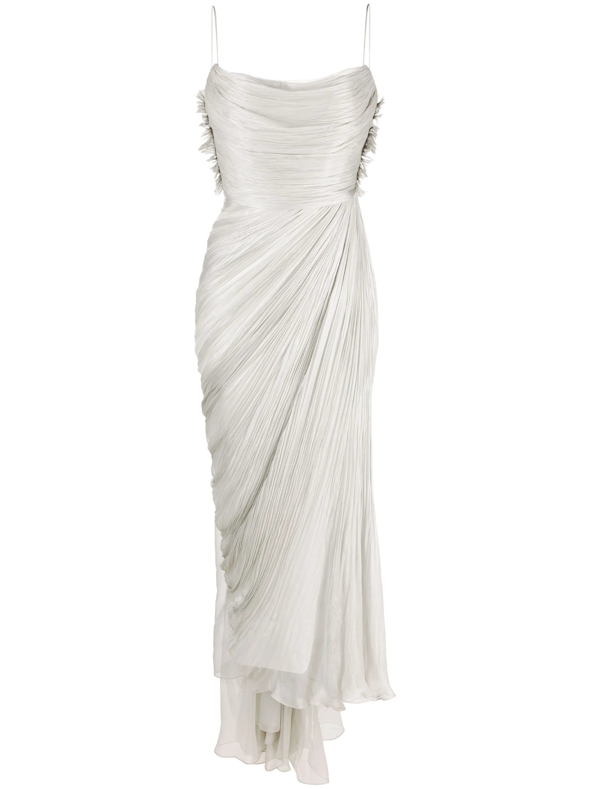 Siona plissé-effect dress