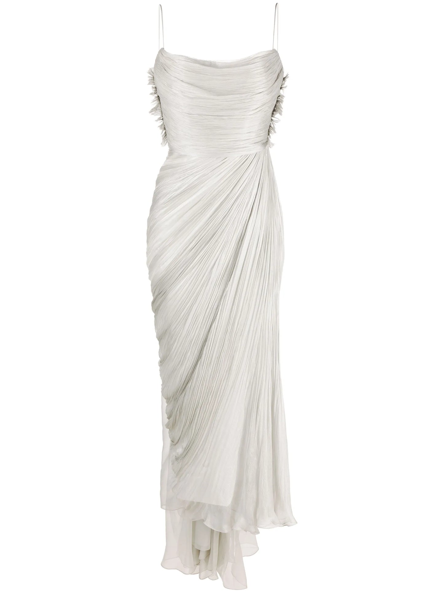 Siona plissé-effect dress