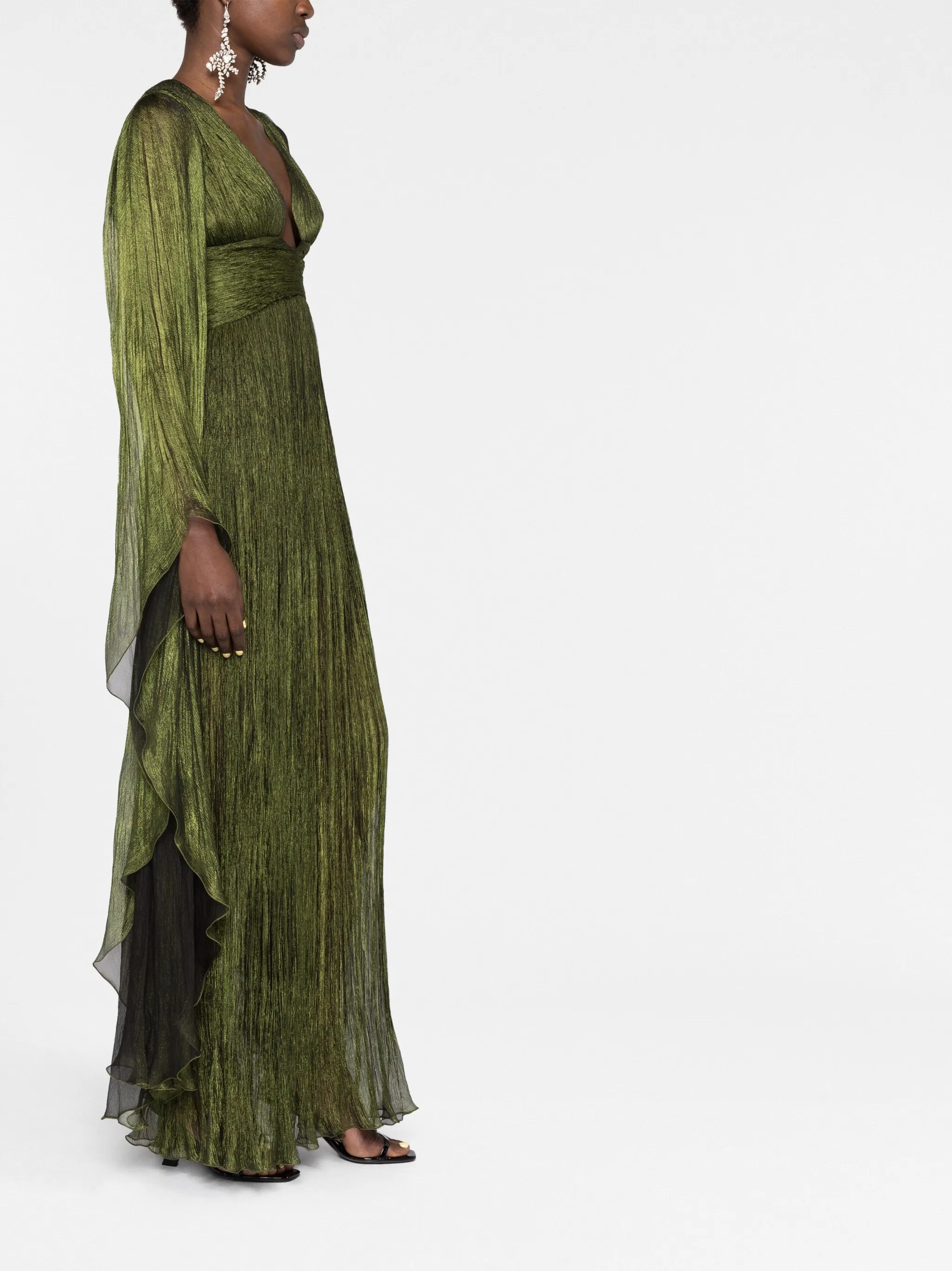 Ellie plunge-neck gown