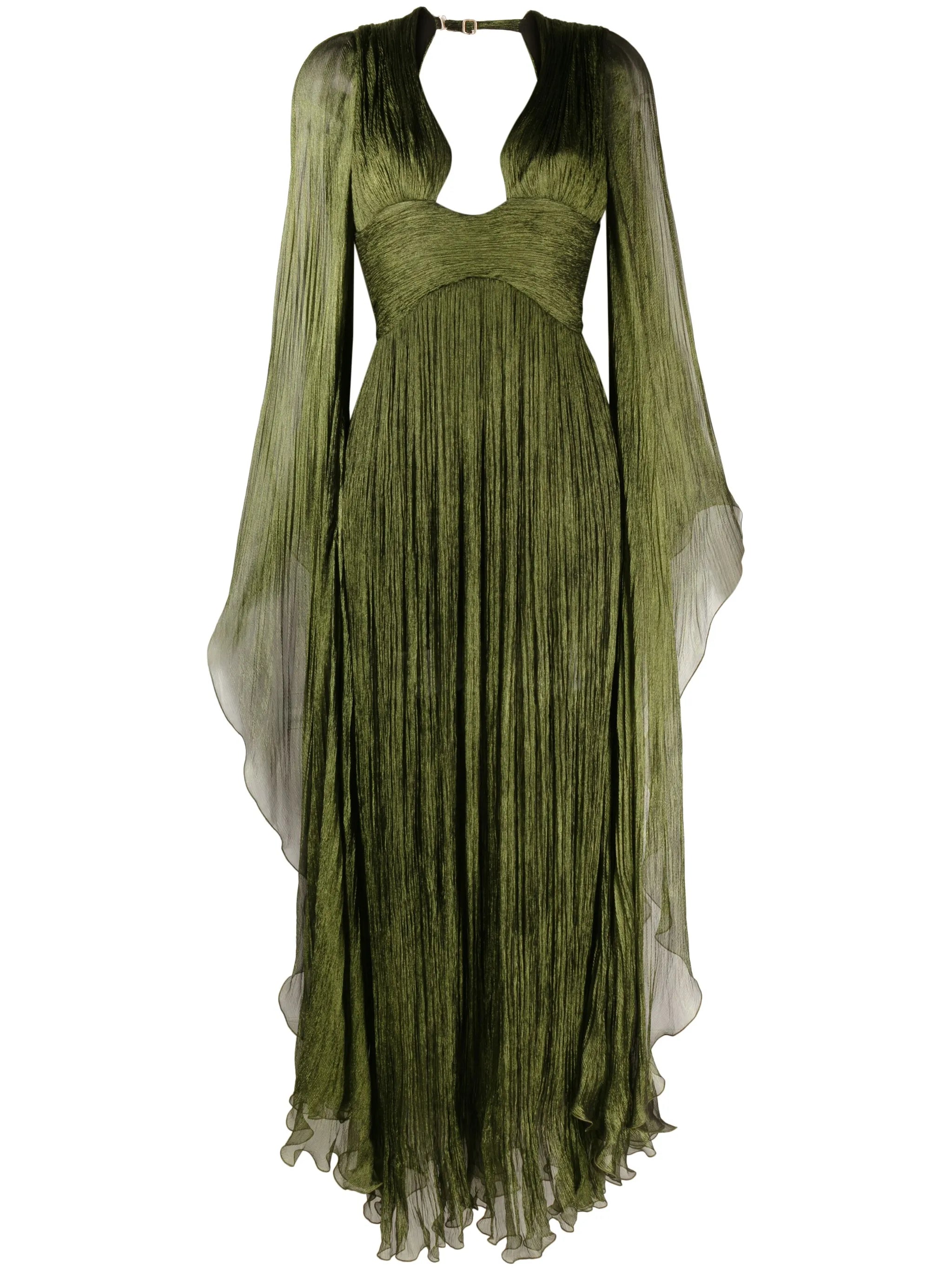 Ellie plunge-neck gown