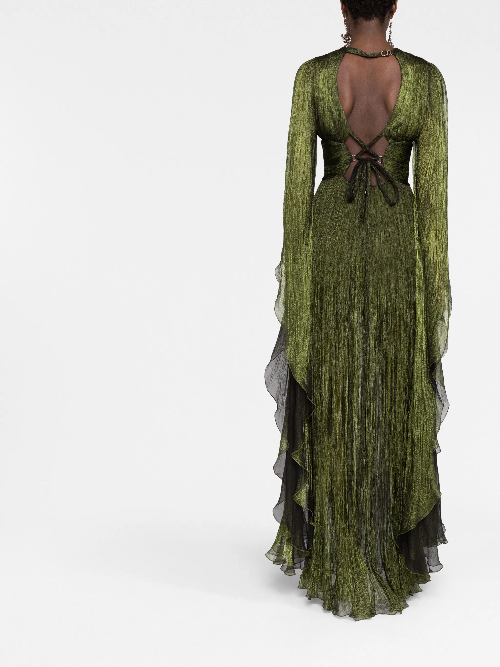 Ellie plunge-neck gown