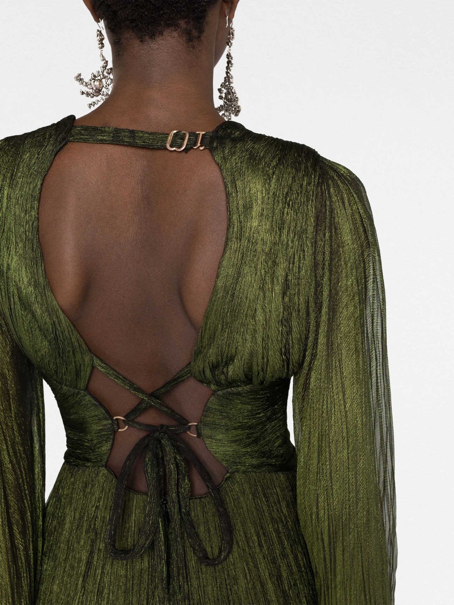 Ellie plunge-neck gown