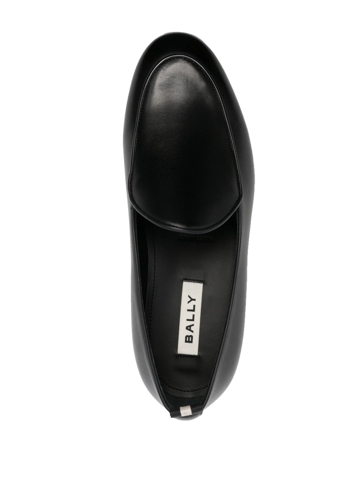 polished-effect leather loafers