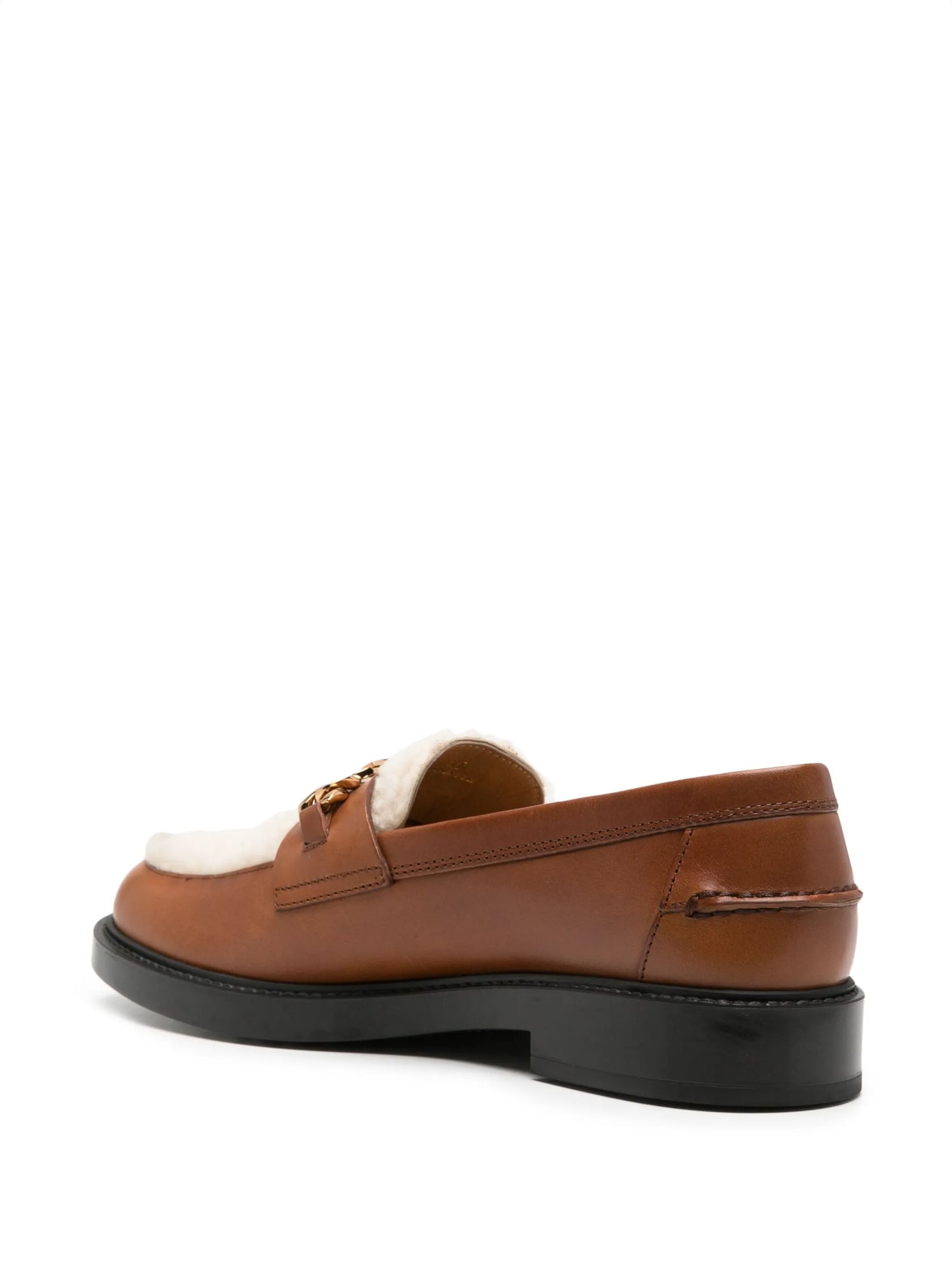 shearling leather loafers