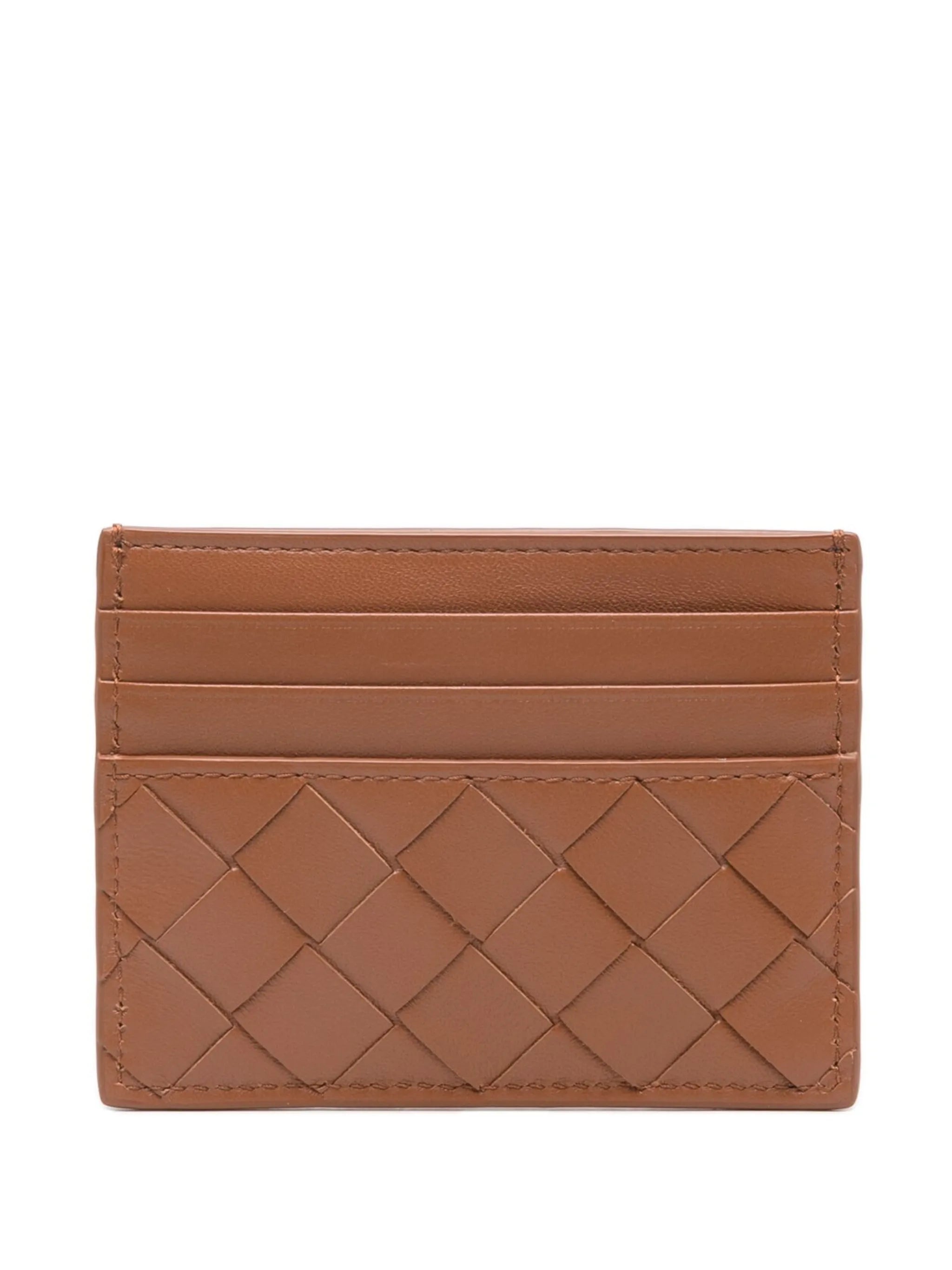Intrecciato card holder