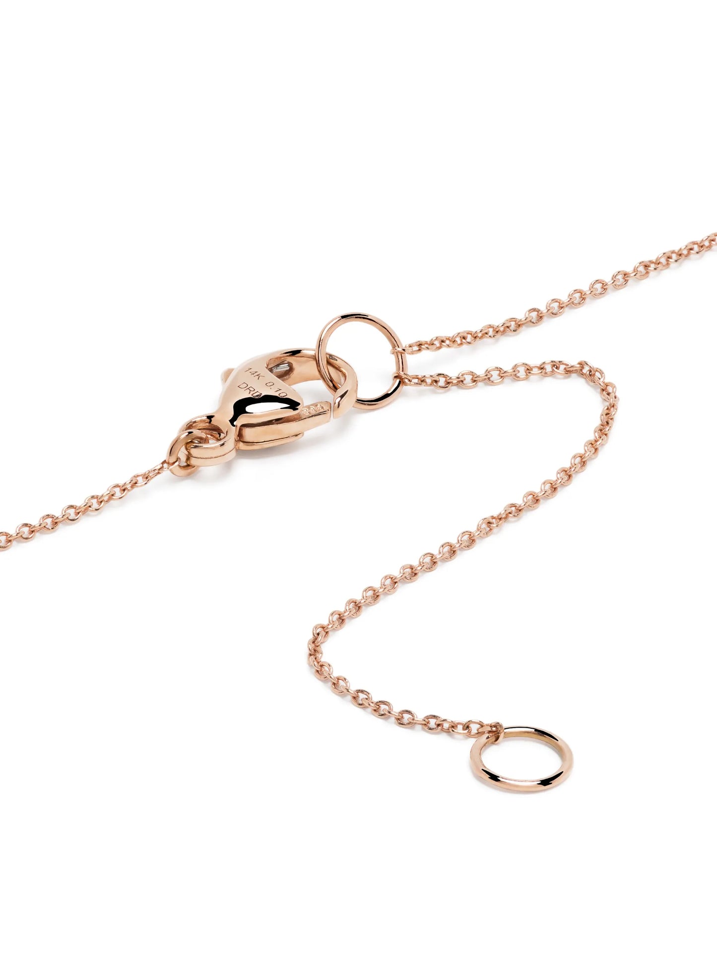 14kt rose gold Vivienne Lily Triangle diamond necklace
