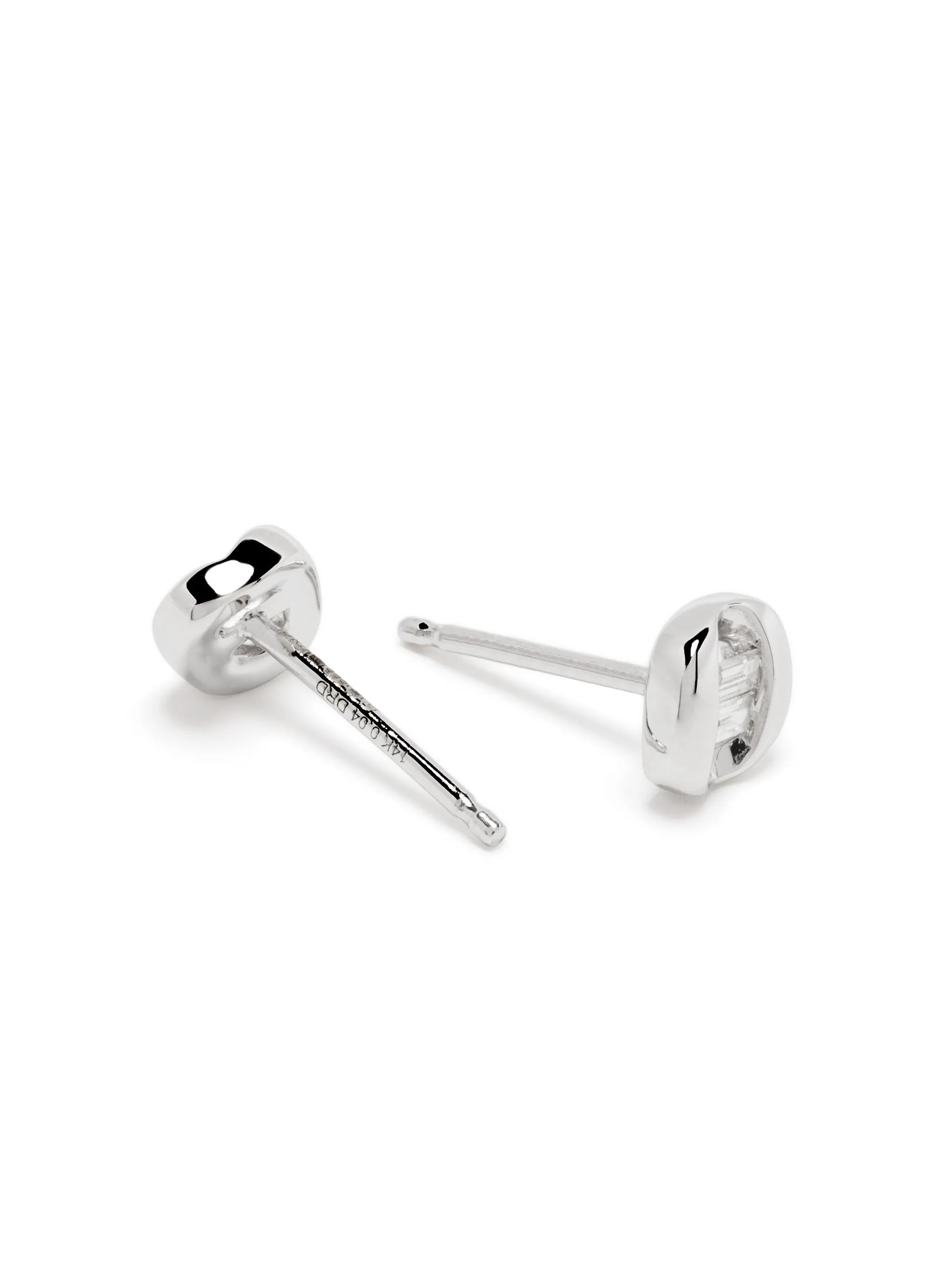 14kt white gold Remi Florence diamond stud earrings