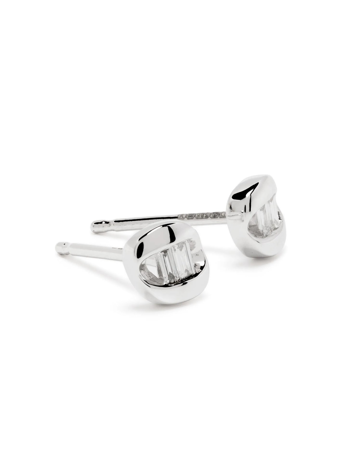 14kt white gold Remi Florence diamond stud earrings
