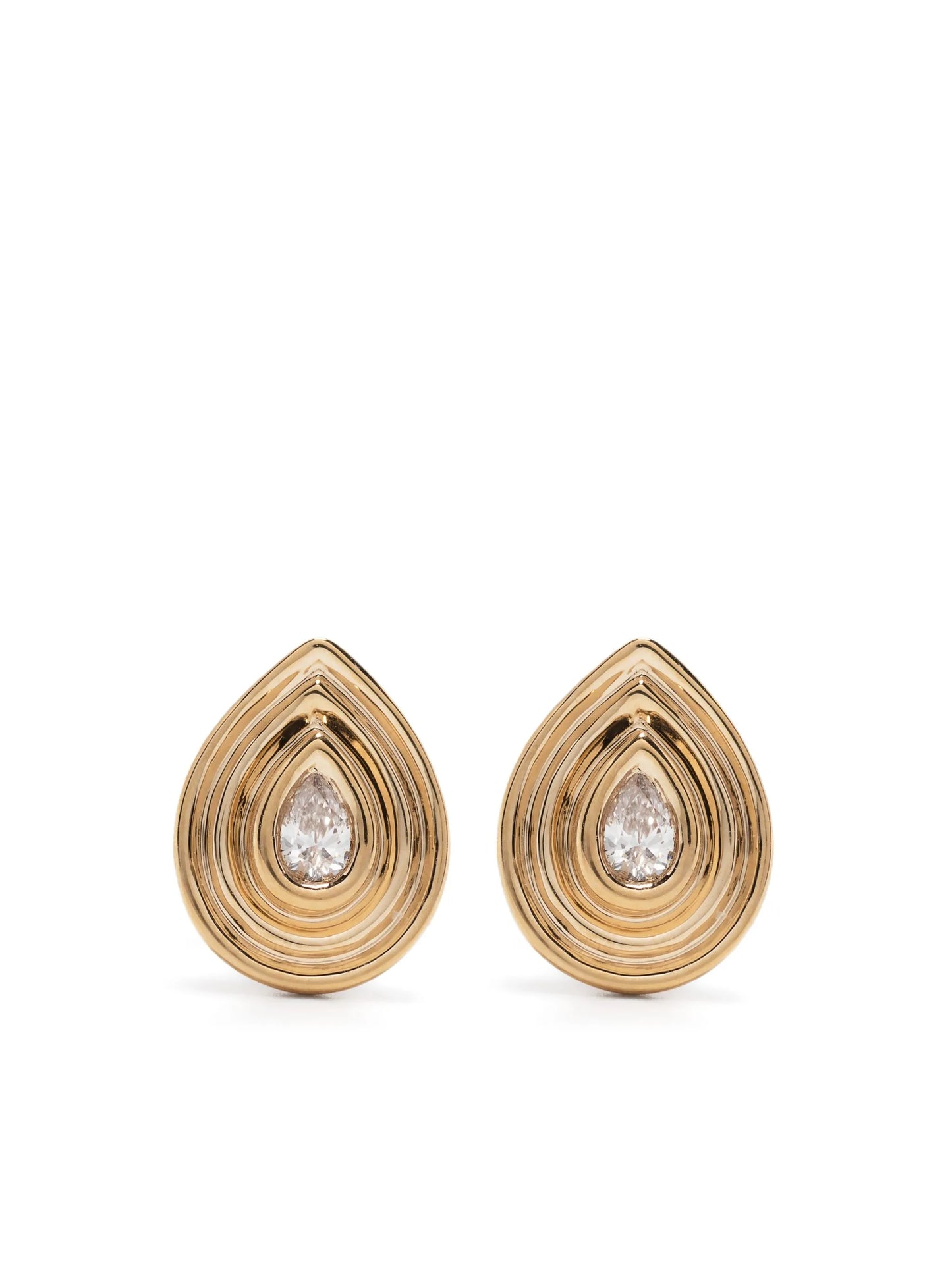 14kt yellow gold Nana Bernice Teardrop diamond earrings