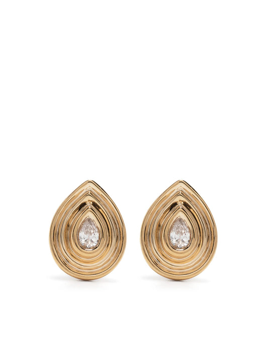 14kt yellow gold Nana Bernice Teardrop diamond earrings