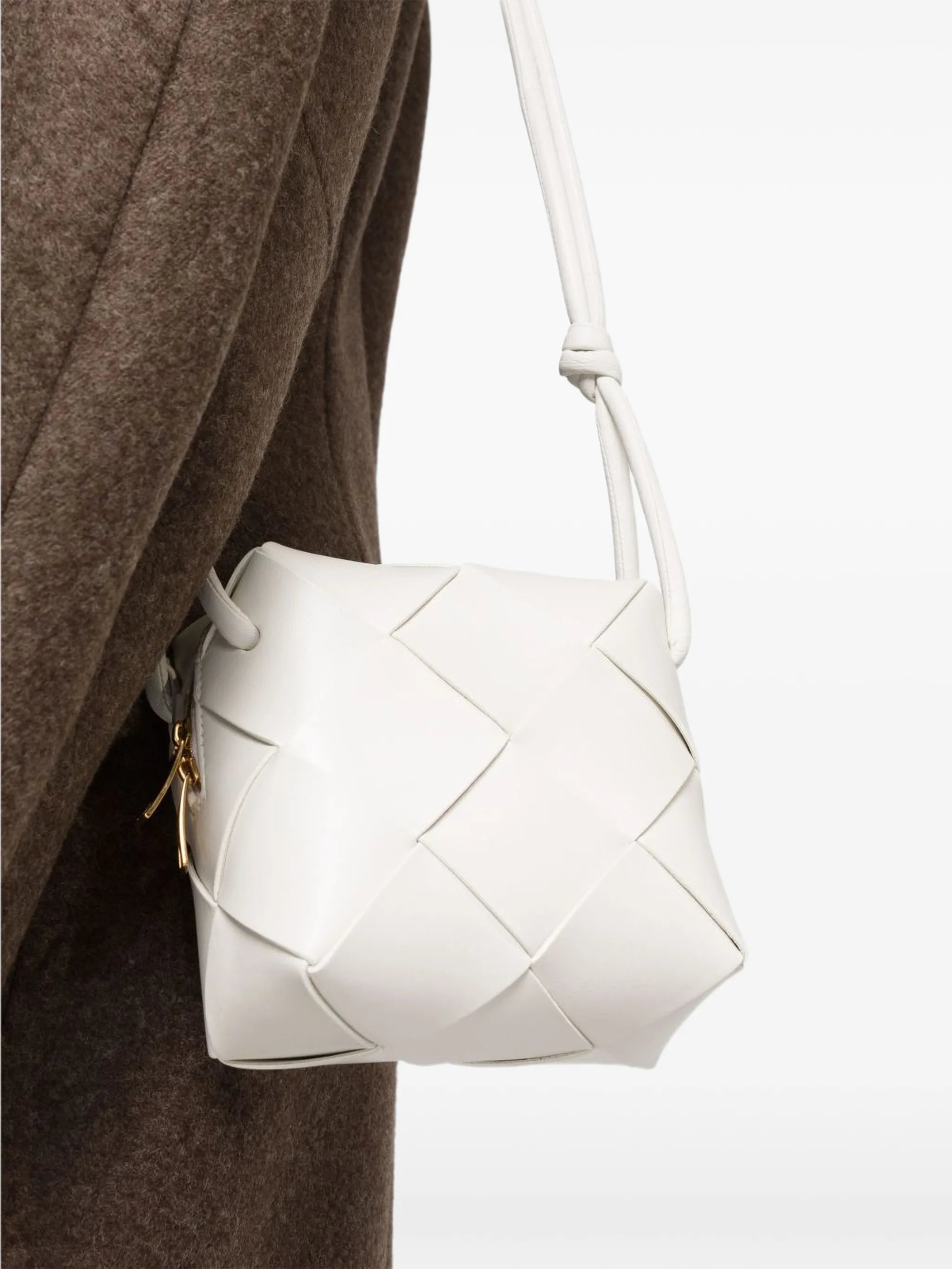 mini Cassette intrecciato-leather crossbody bag