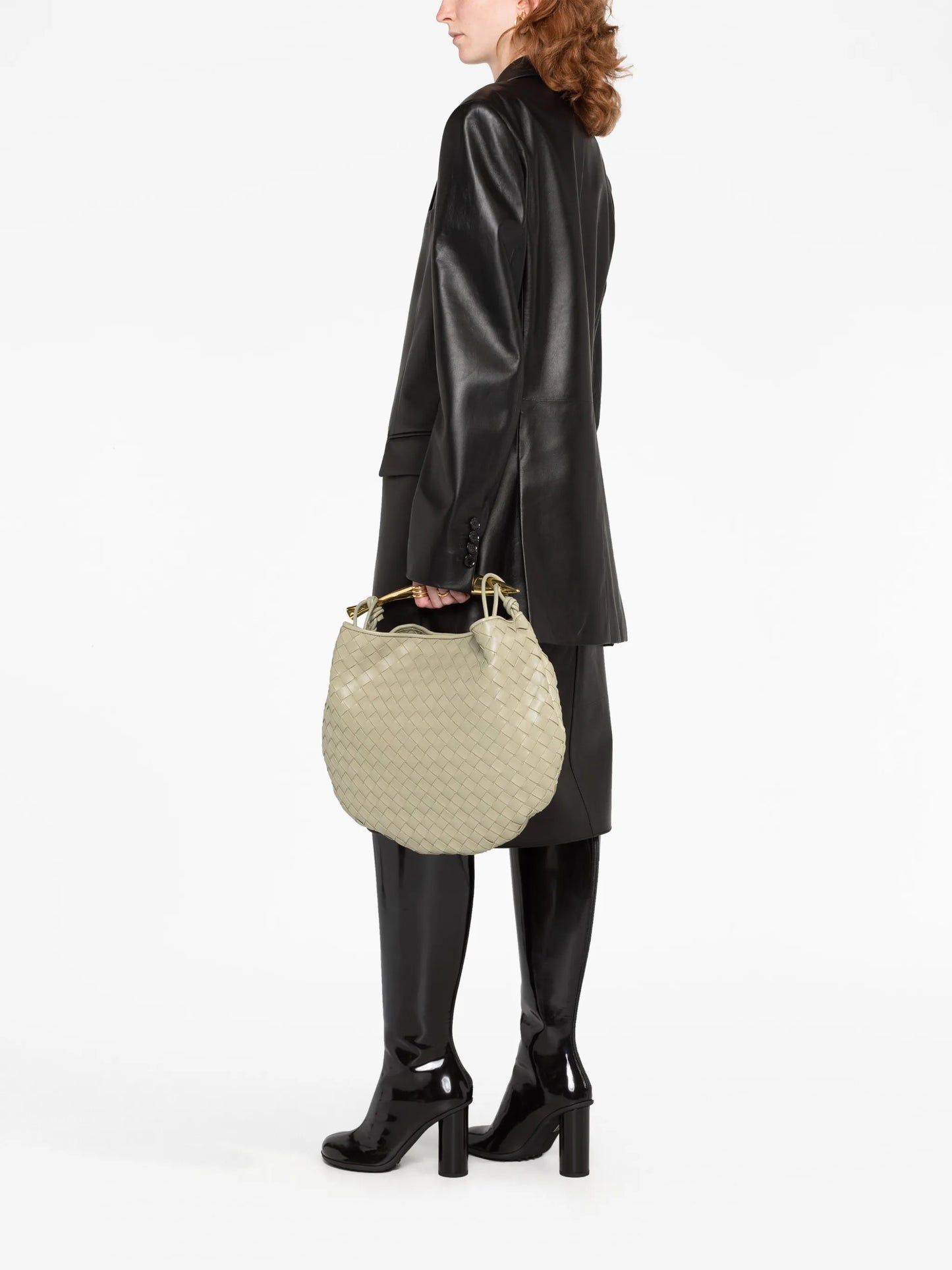 Sardine leather tote bag