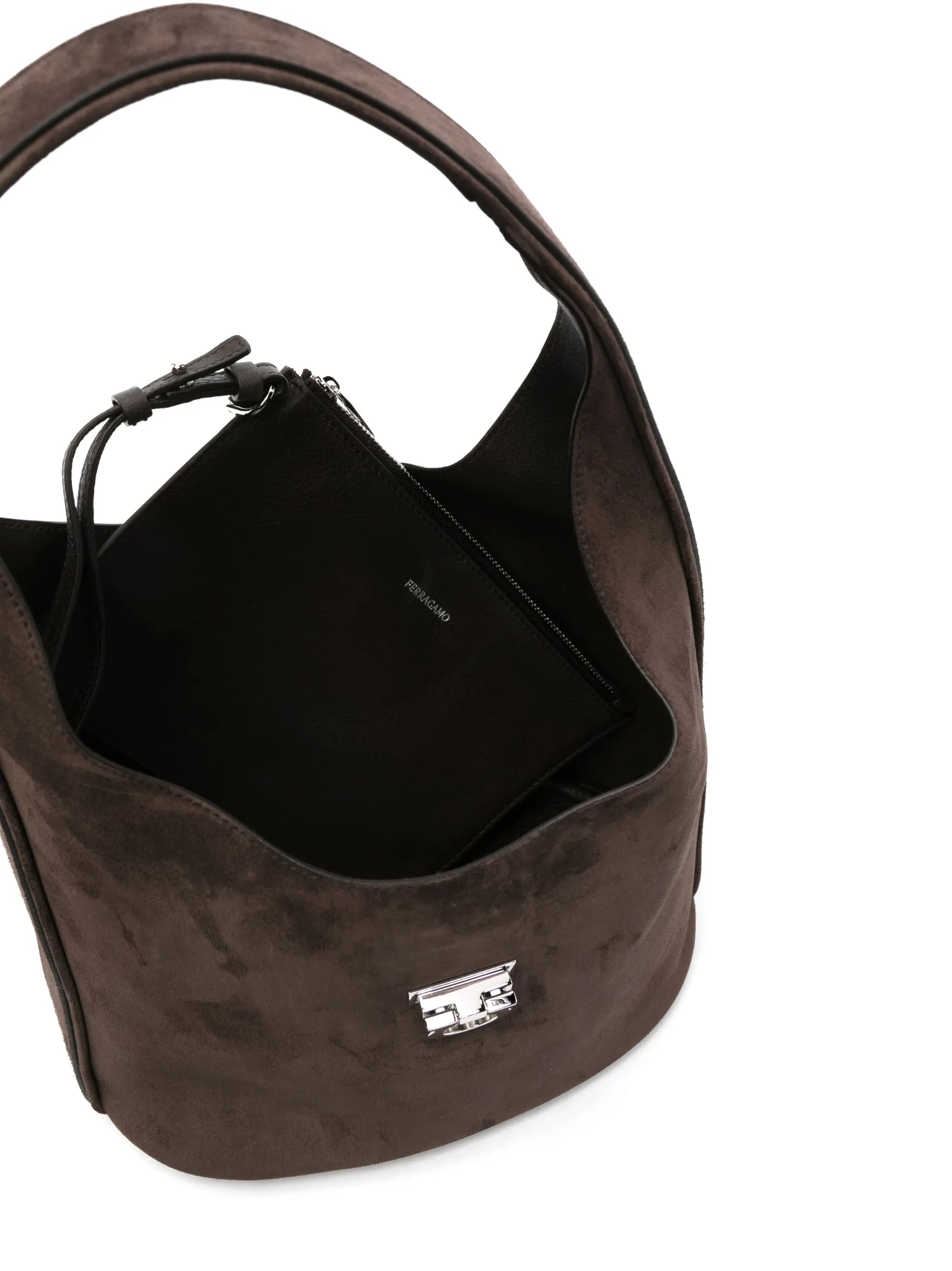 suede tote bag