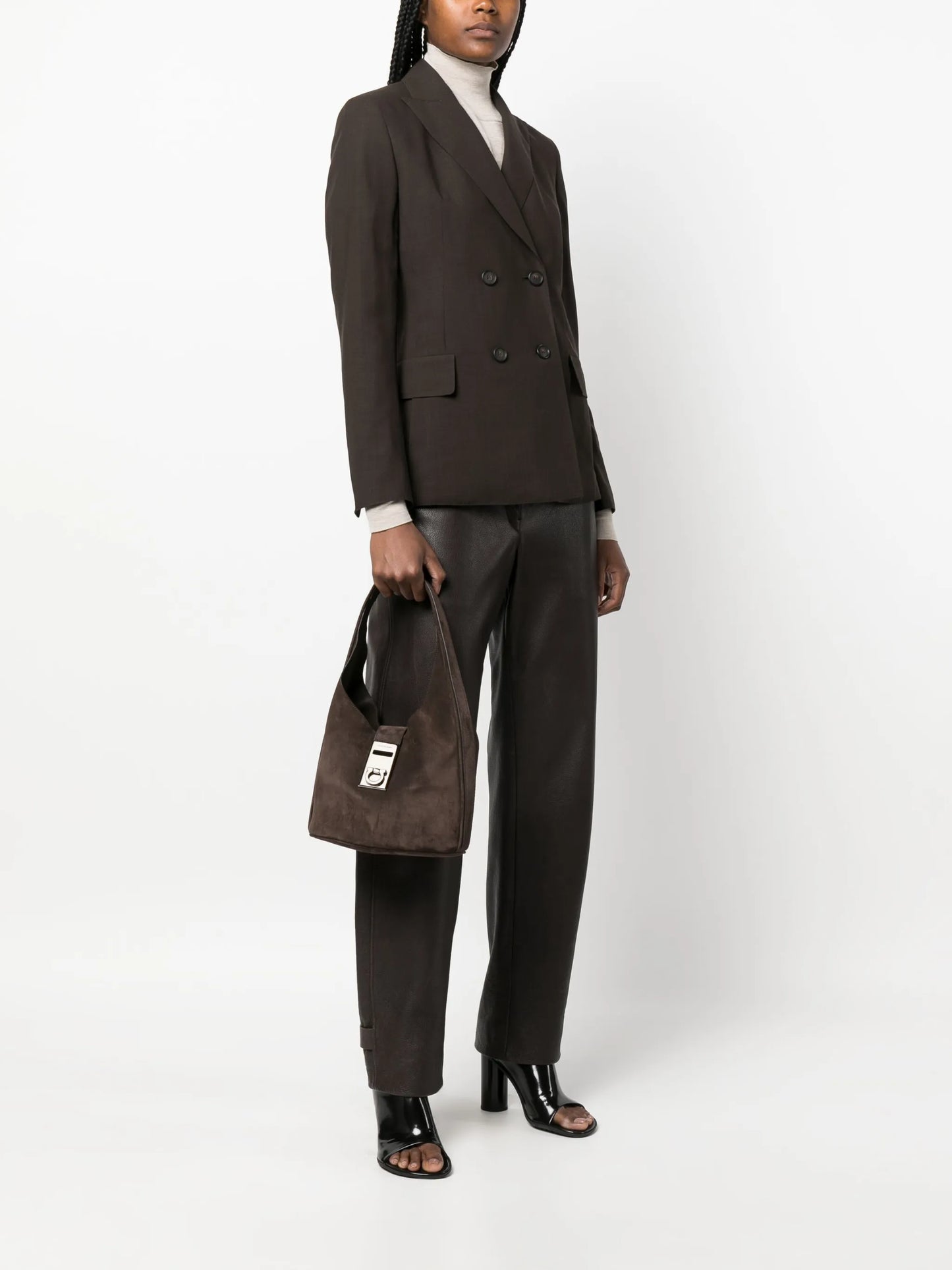 suede tote bag