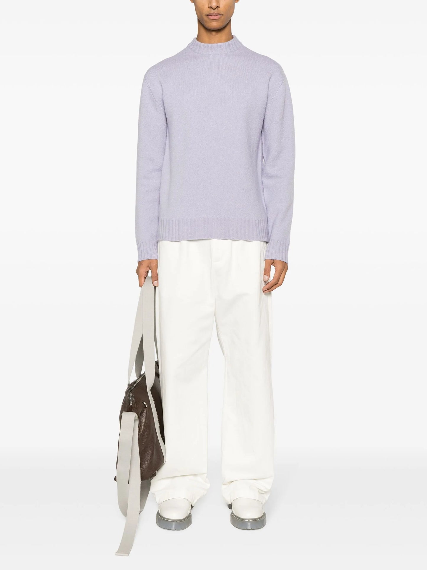crew neck fine merino-wool jumper