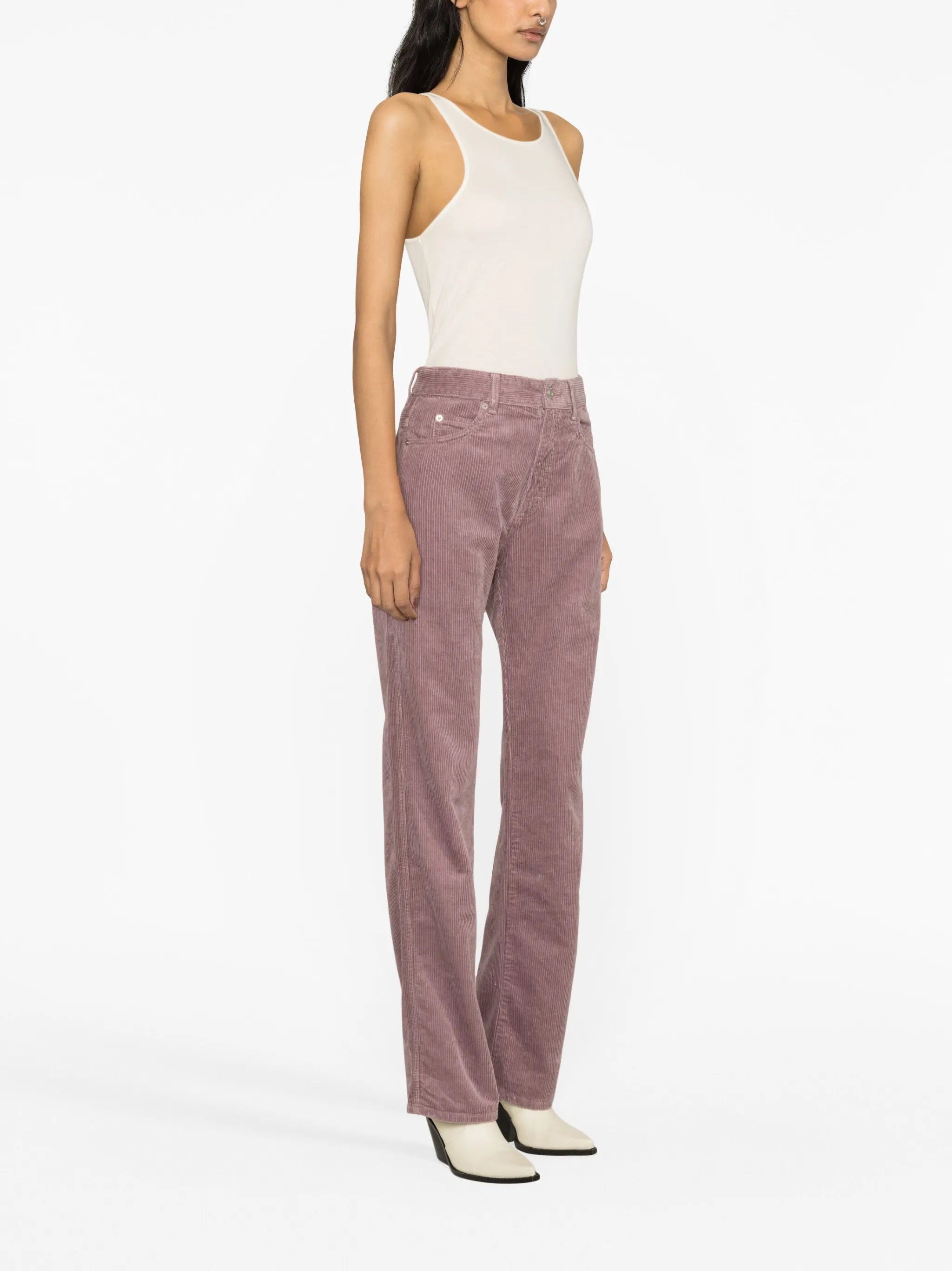 Rwan corduroy straight-leg trousers