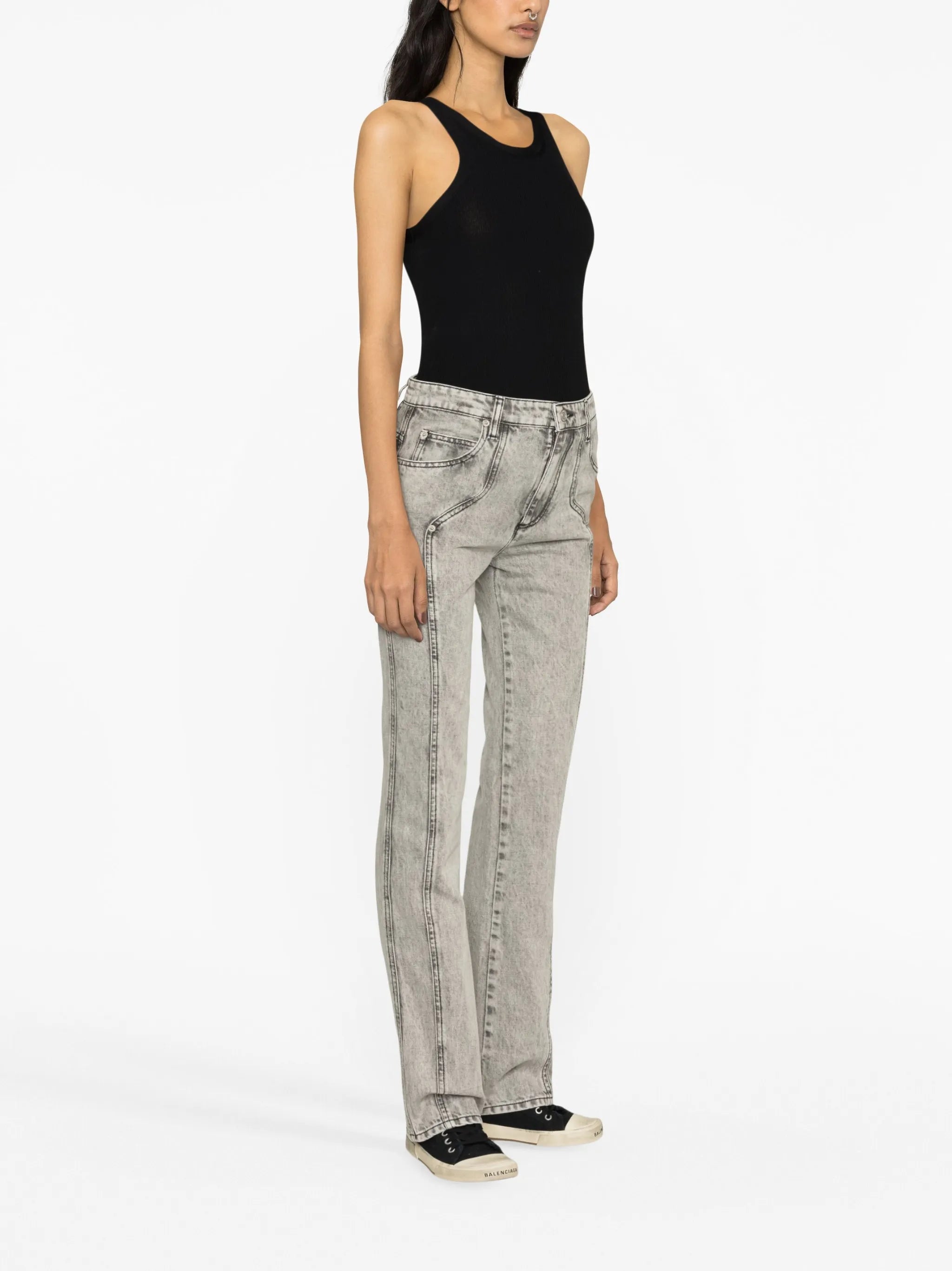 Vonny panelled skinny jeans