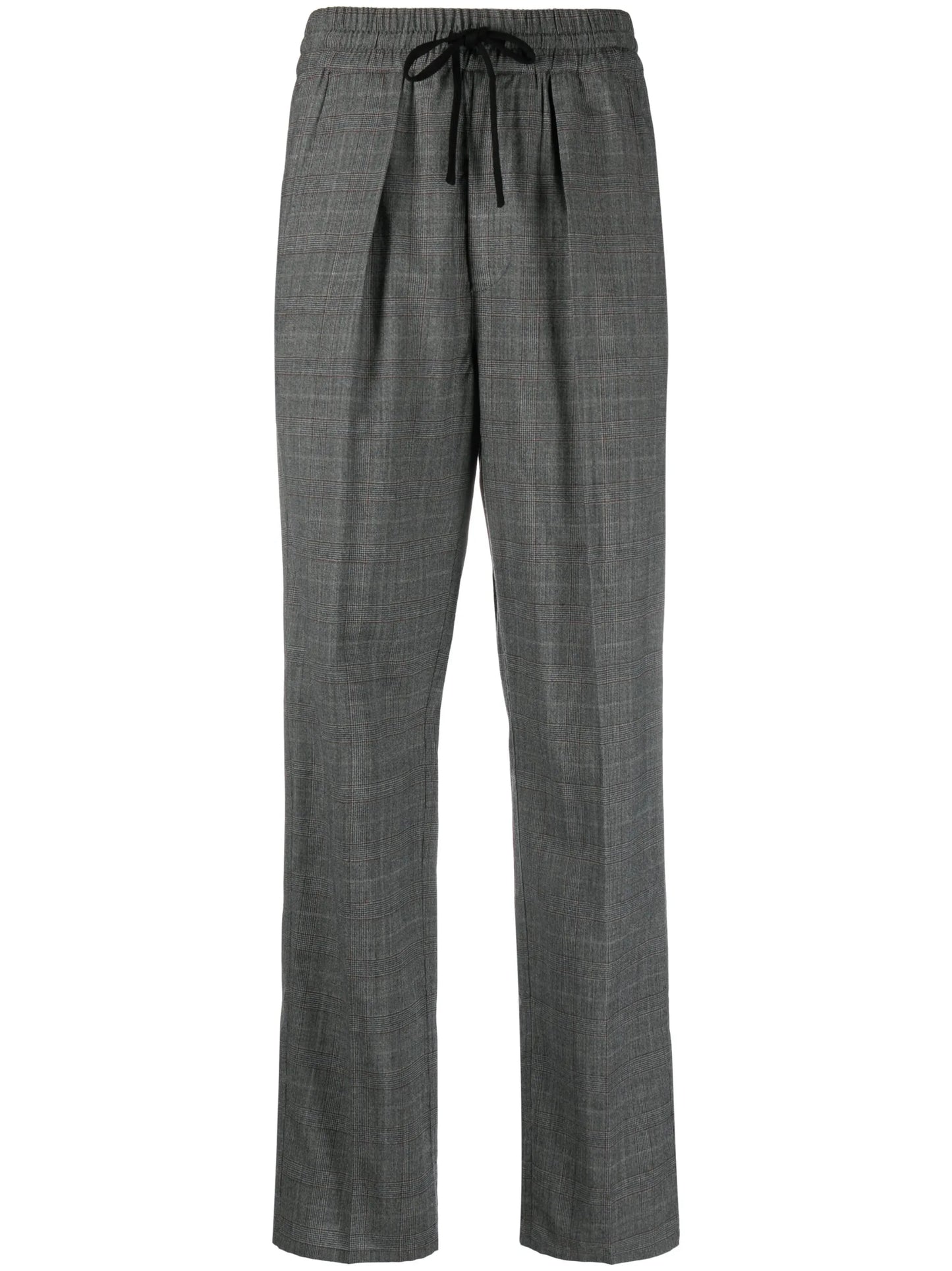 Priska high-waist plaid trousers