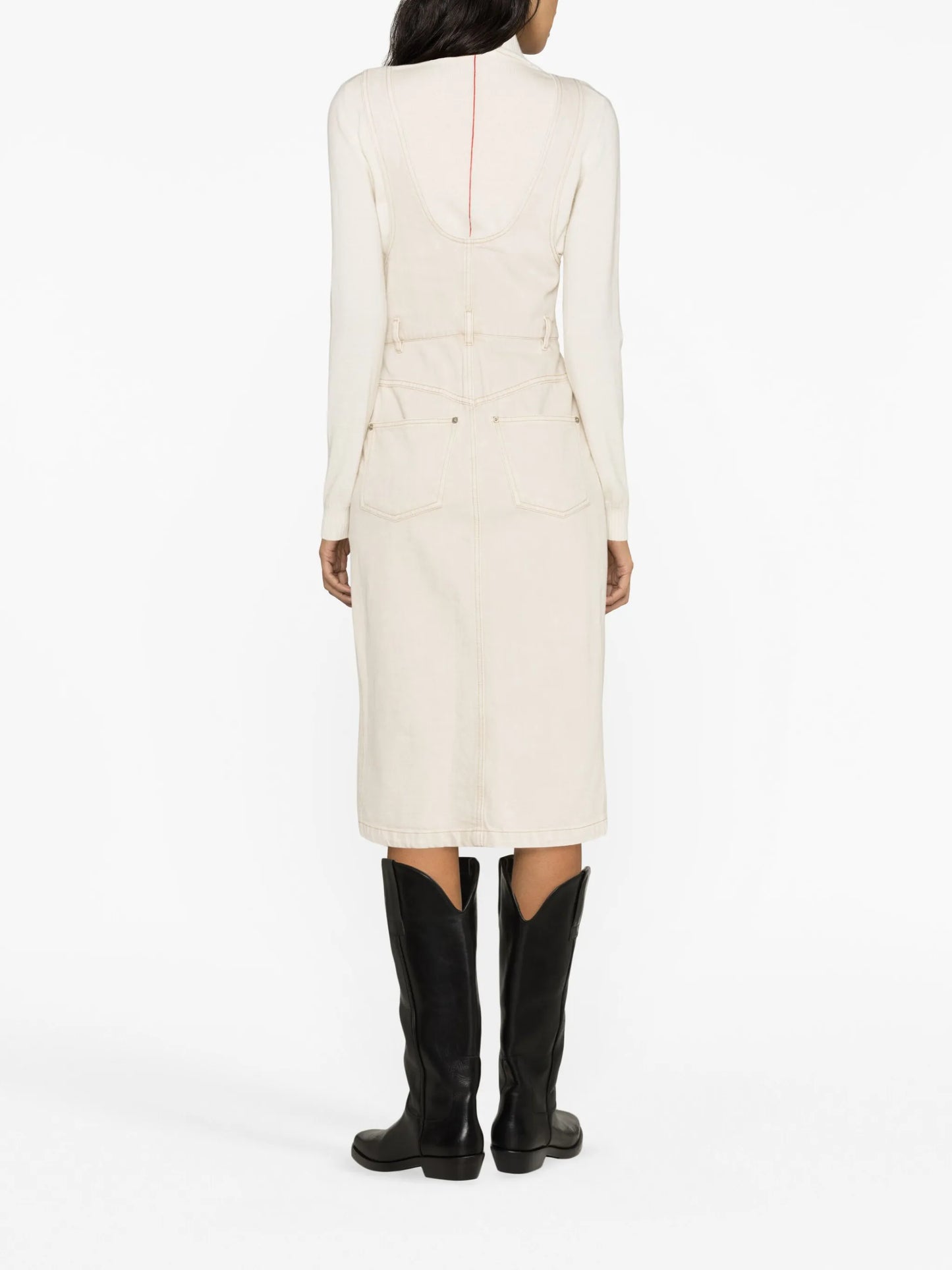 Filipine button-fastening midi dress