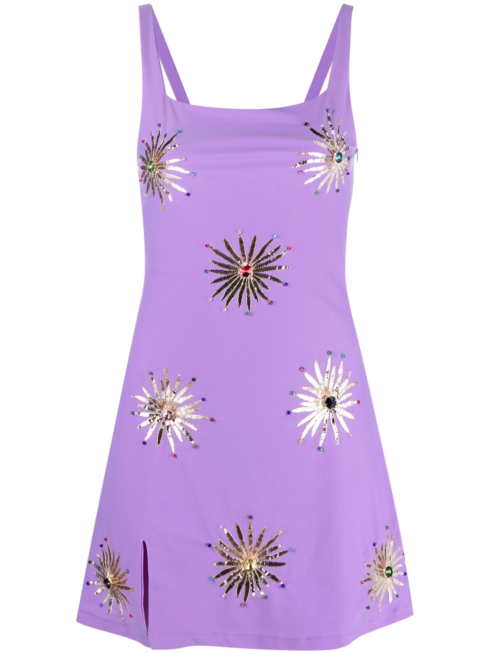 Iris crystal-embellished minidress