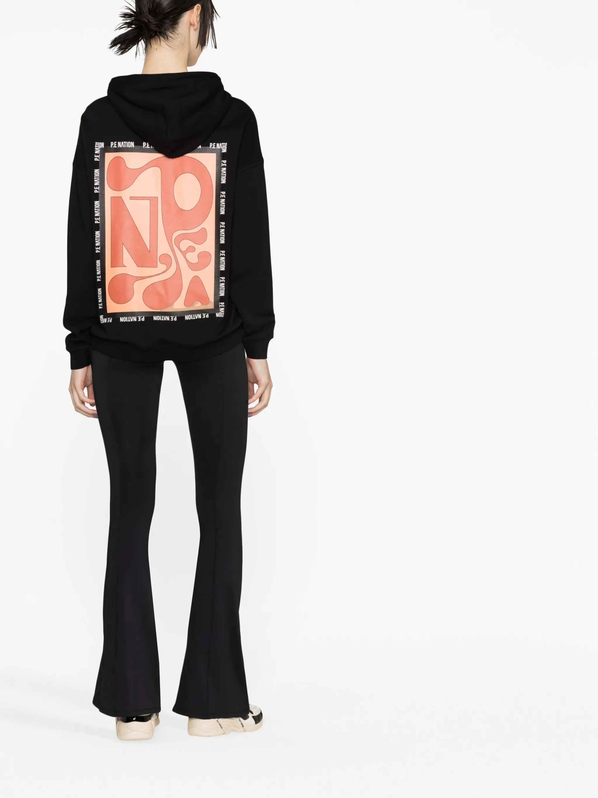 graphic-print cotton hoodie