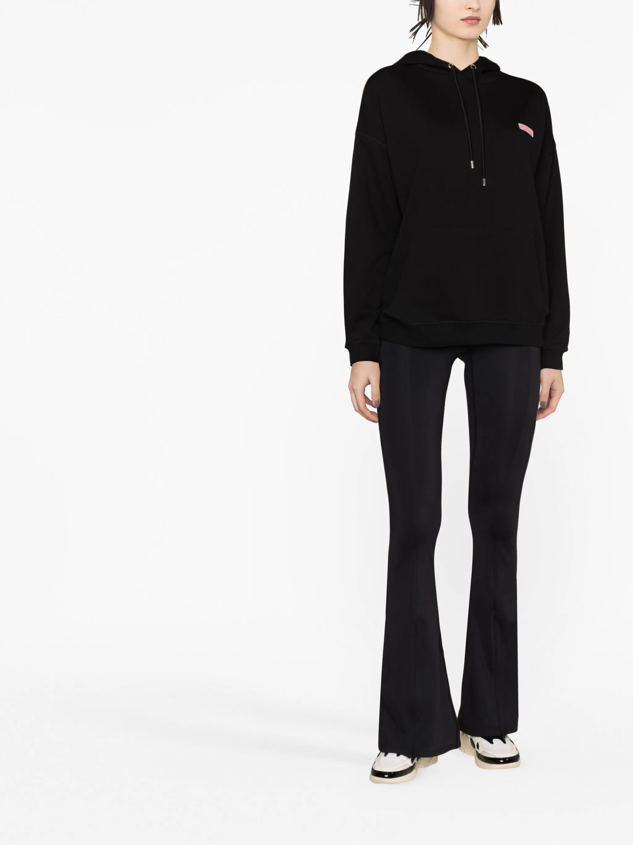 graphic-print cotton hoodie