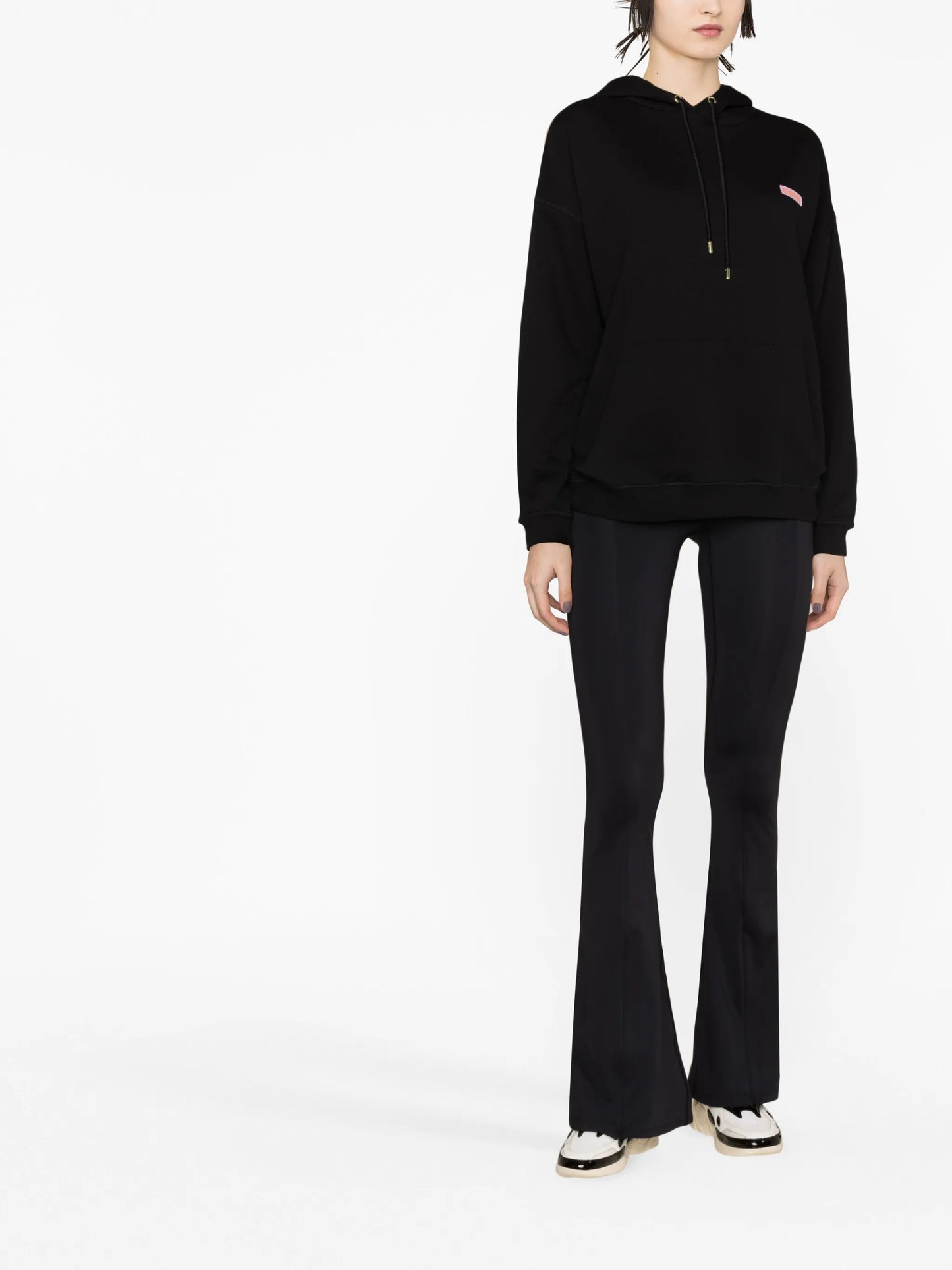 graphic-print cotton hoodie