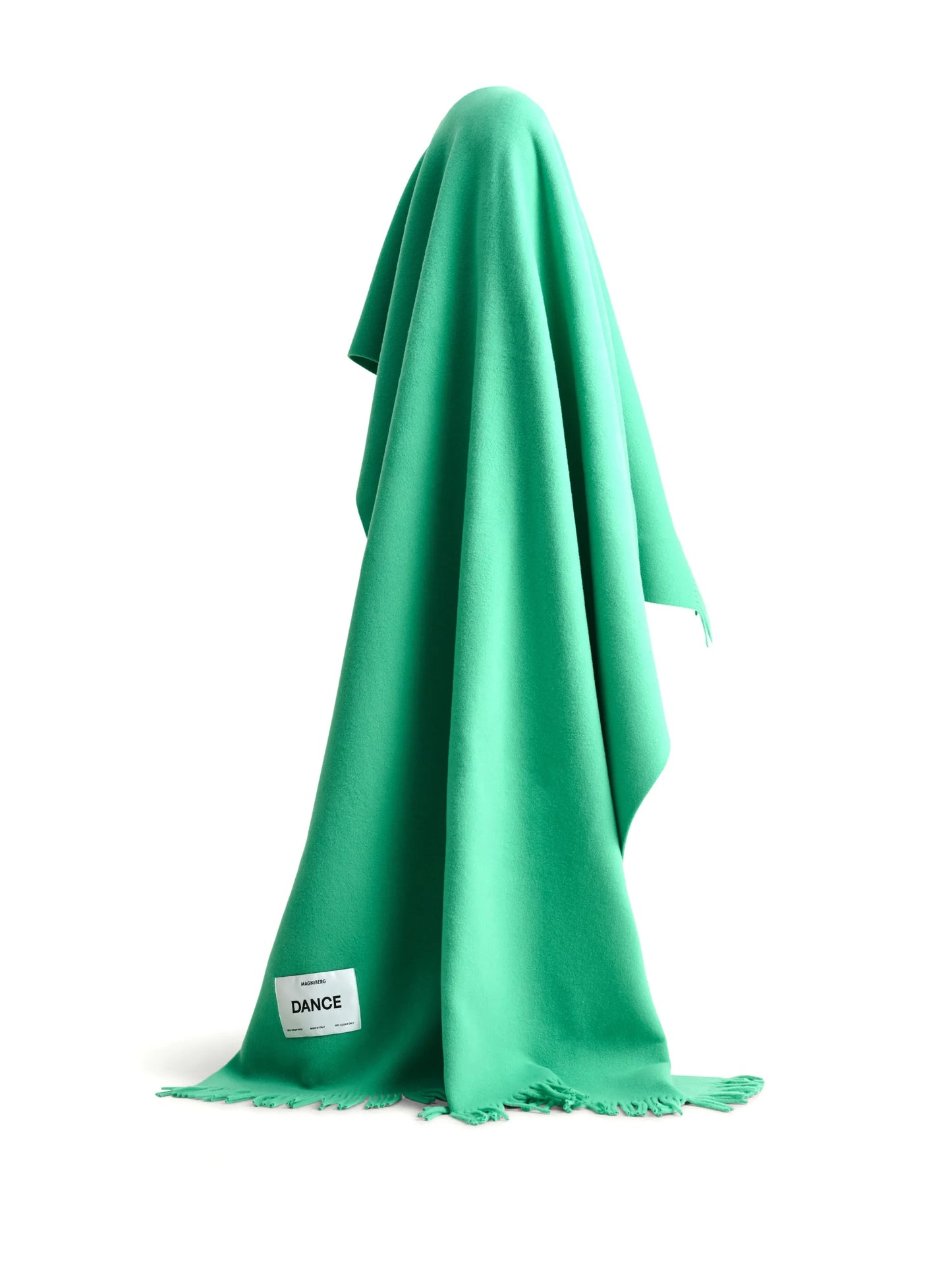 logo-patch virgin wool blanket