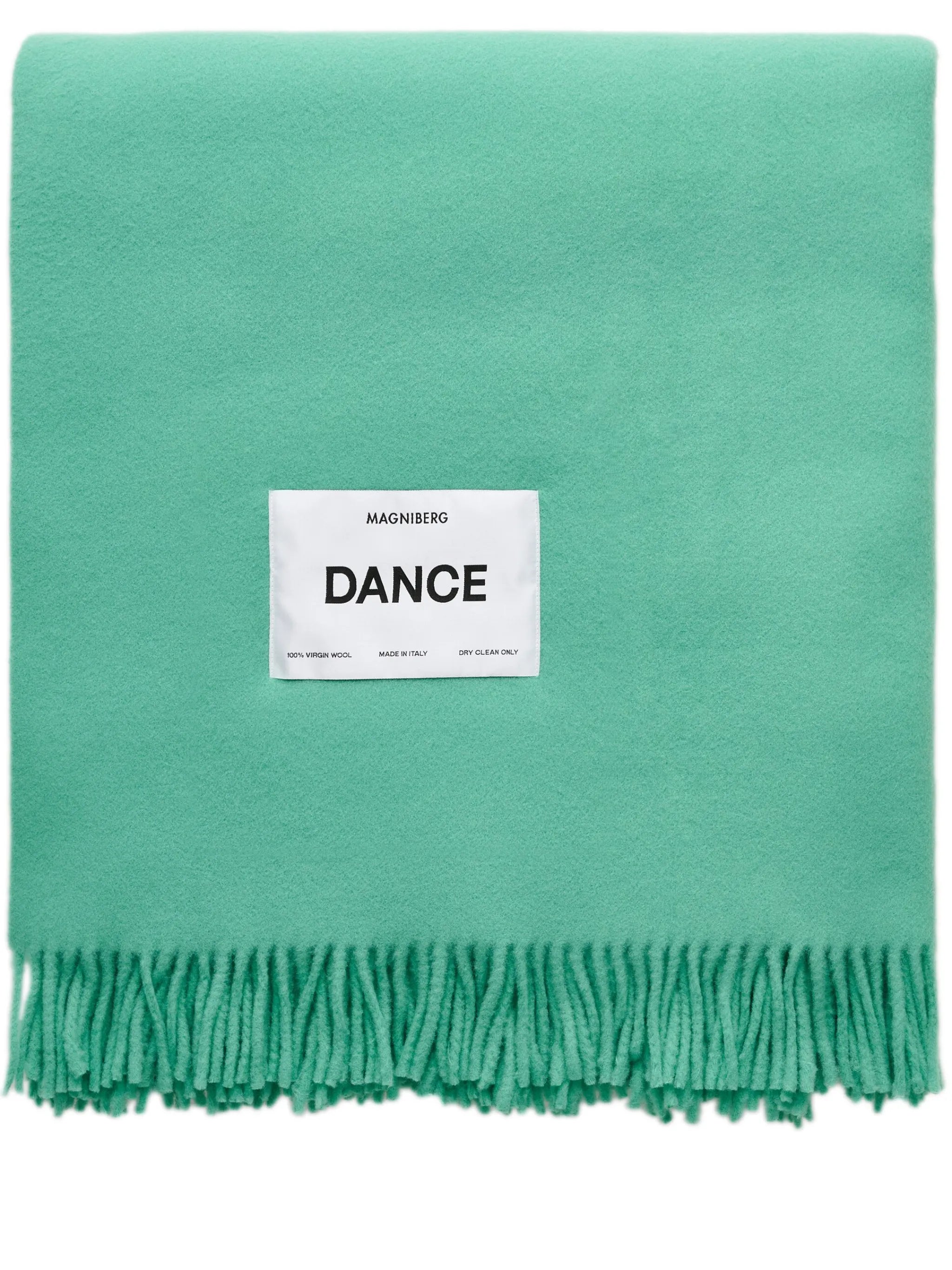 logo-patch virgin wool blanket