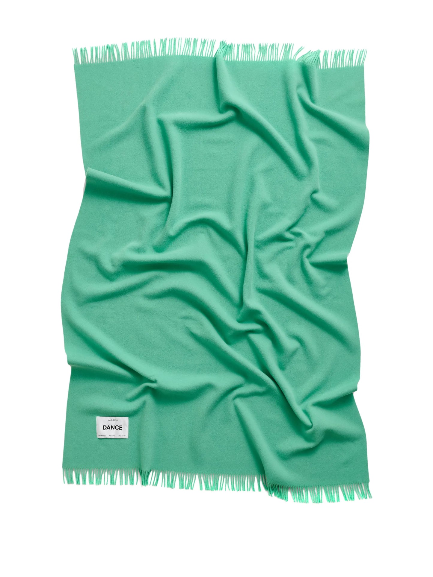 logo-patch virgin wool blanket