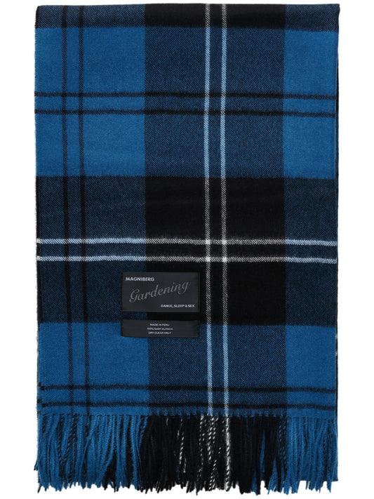 logo-patch alpaca blanket