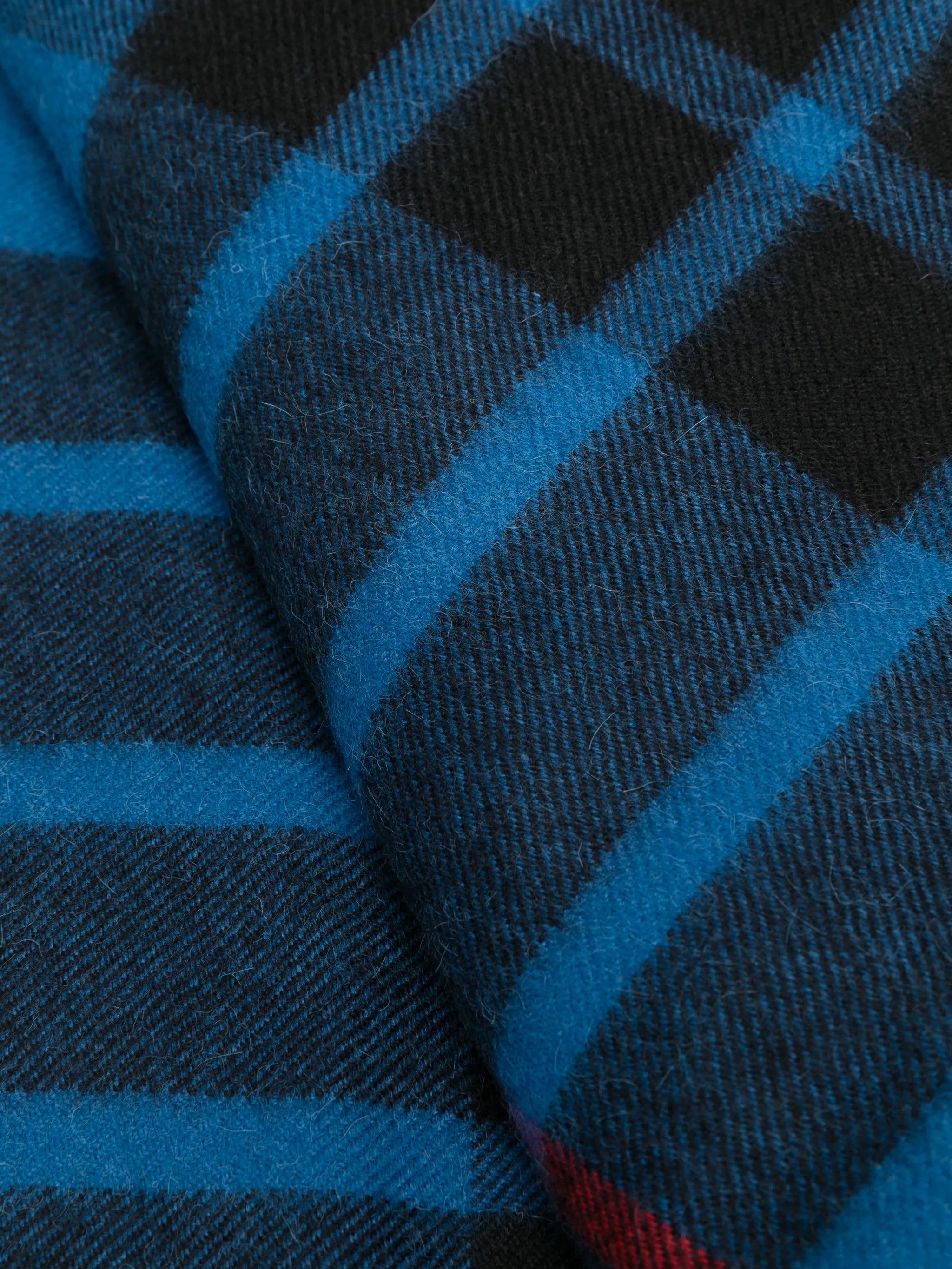 logo-patch alpaca blanket