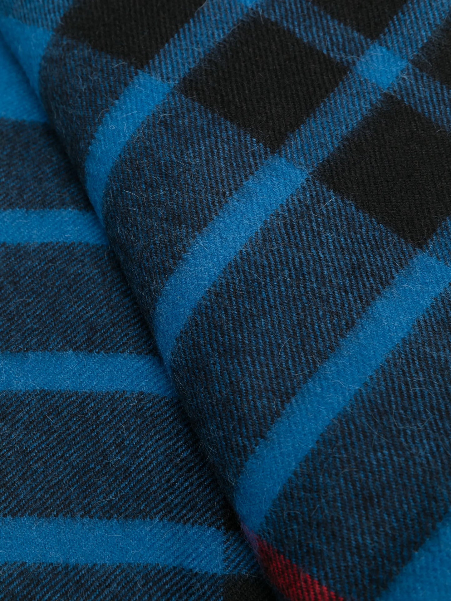 logo-patch alpaca blanket