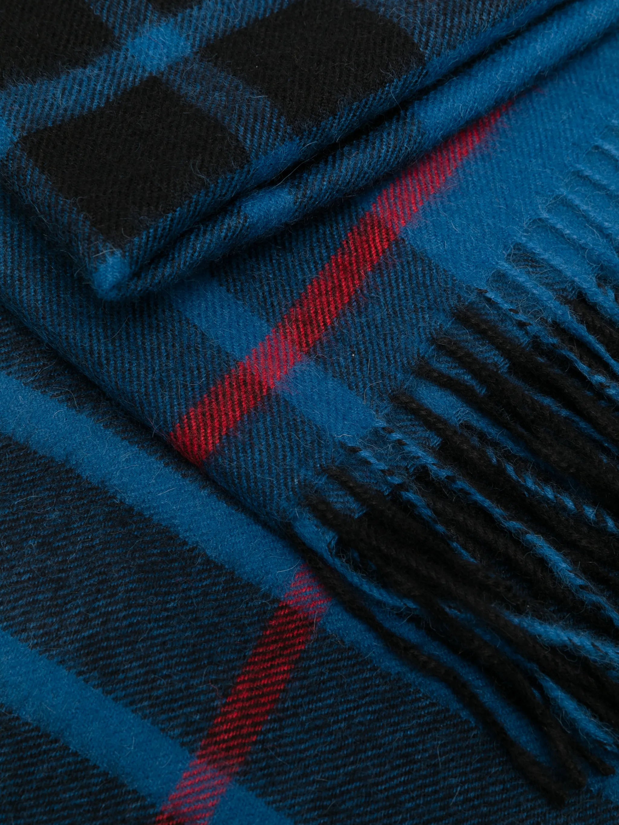 logo-patch alpaca blanket