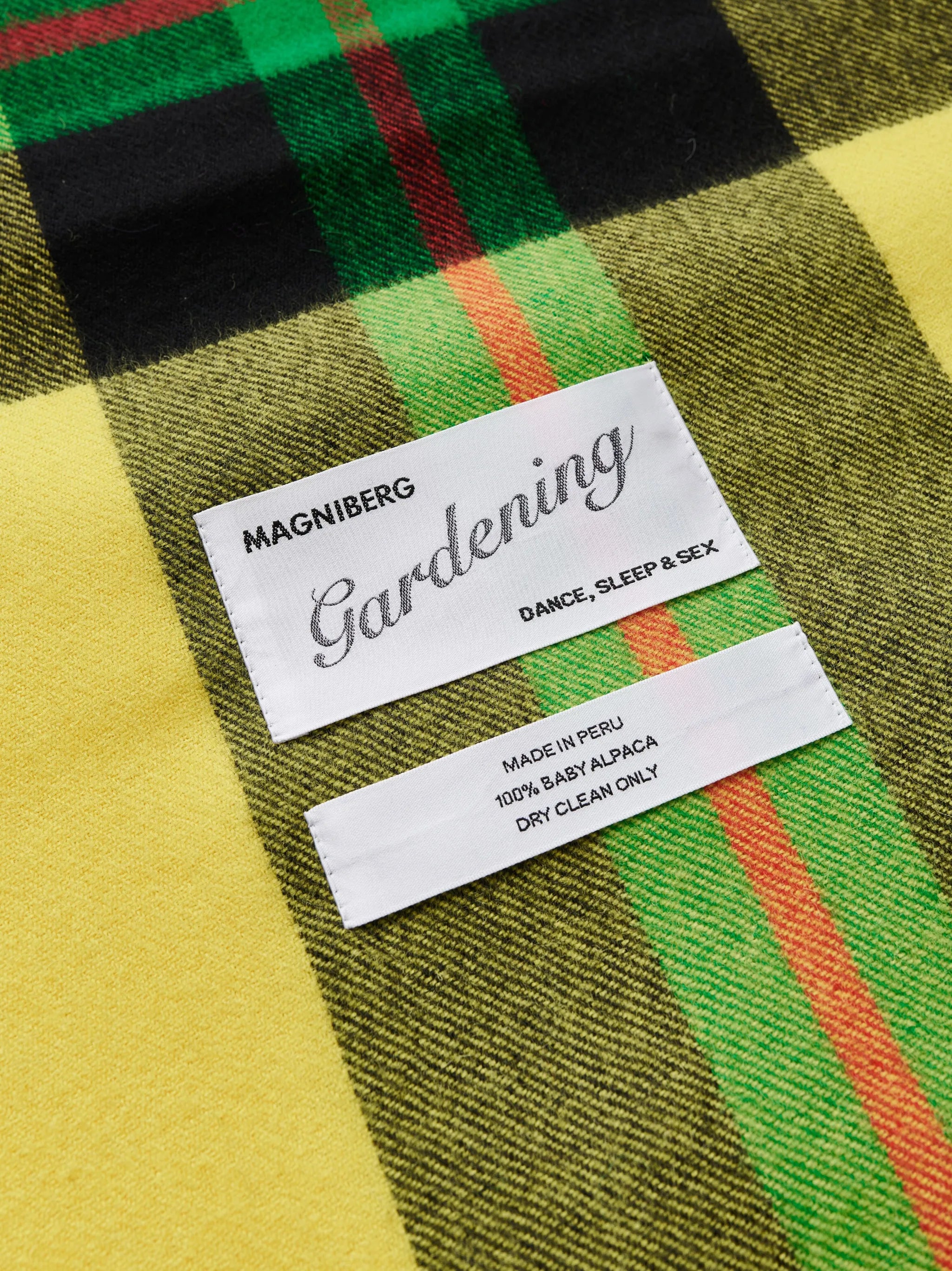 check-pattern alpaca blanket