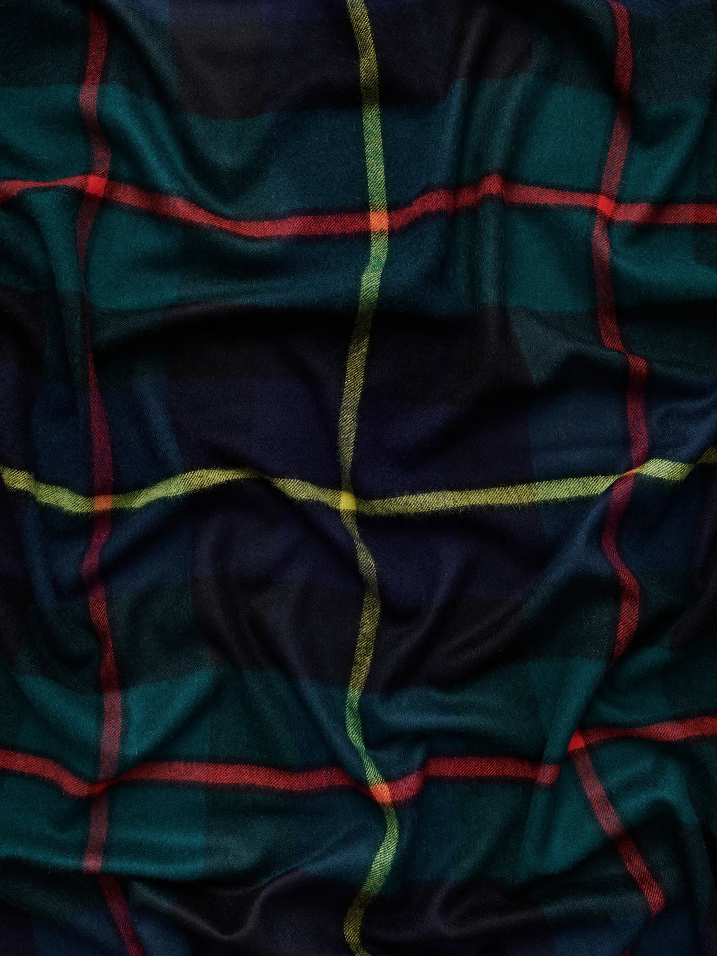 check-pattern alpaca blanket