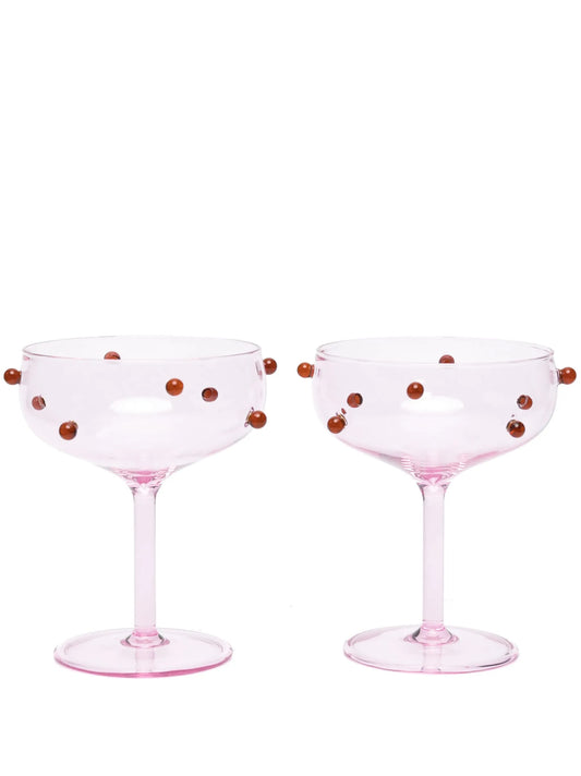 Pomponette glasses (set of two)