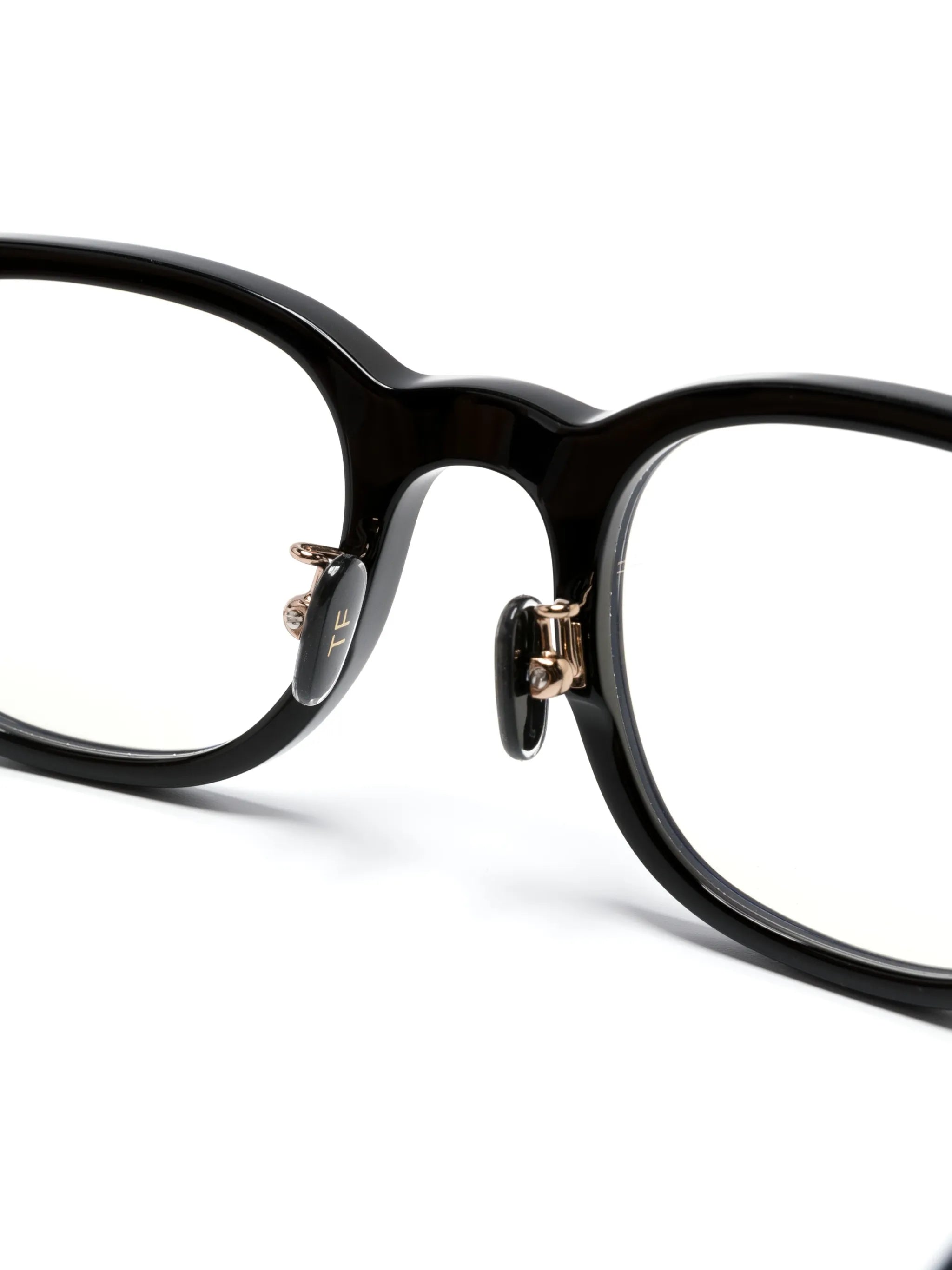 square-frame acetate glasses