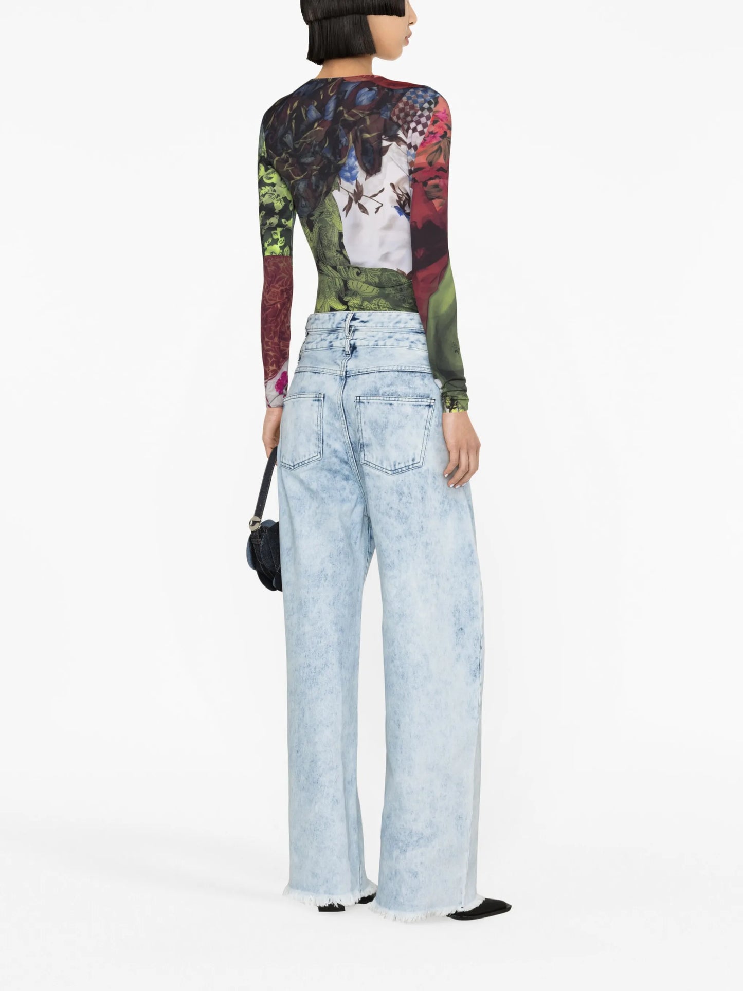 Double-waist boyfriend jeans