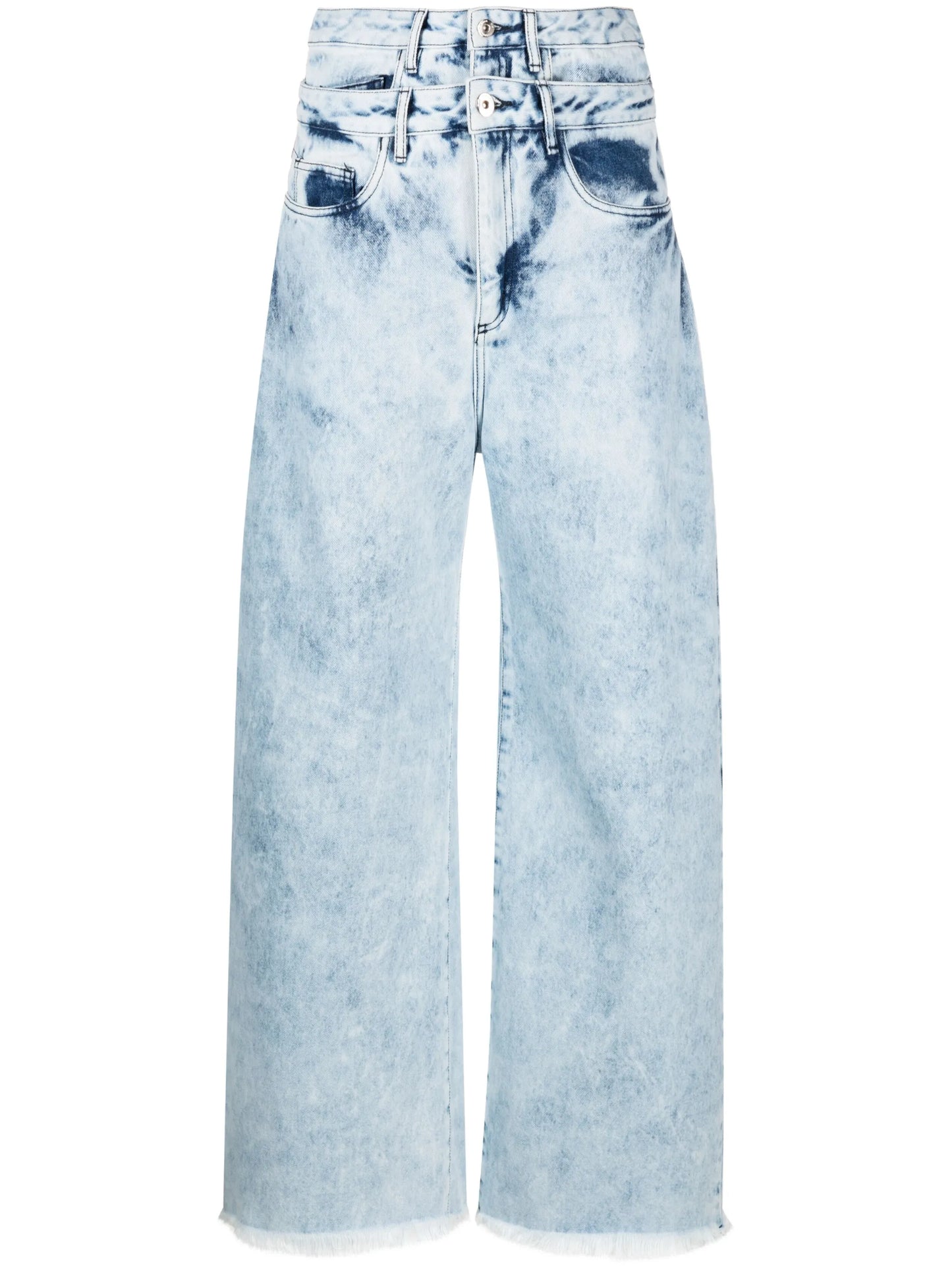 Double-waist boyfriend jeans