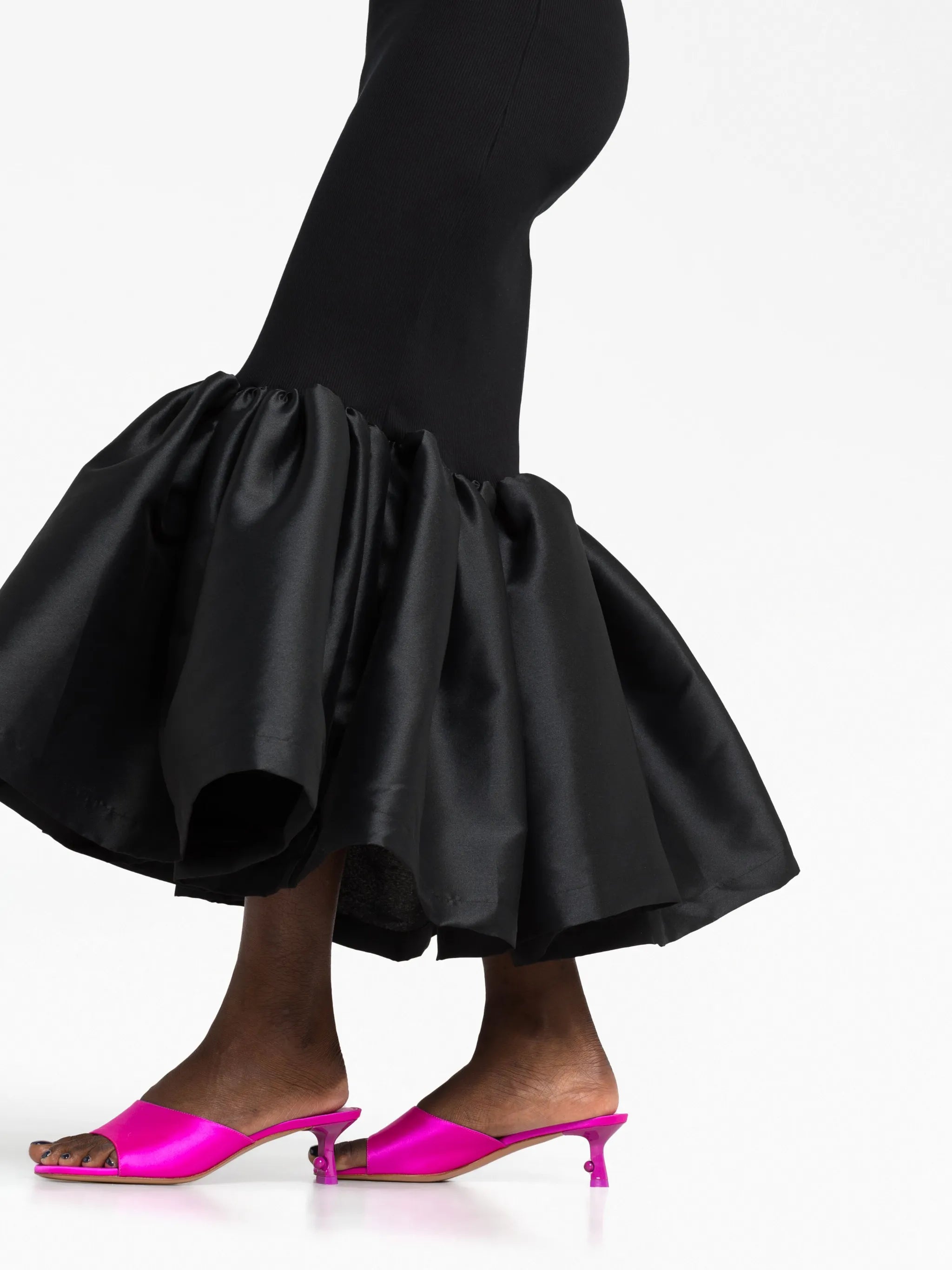 peplum midi dress