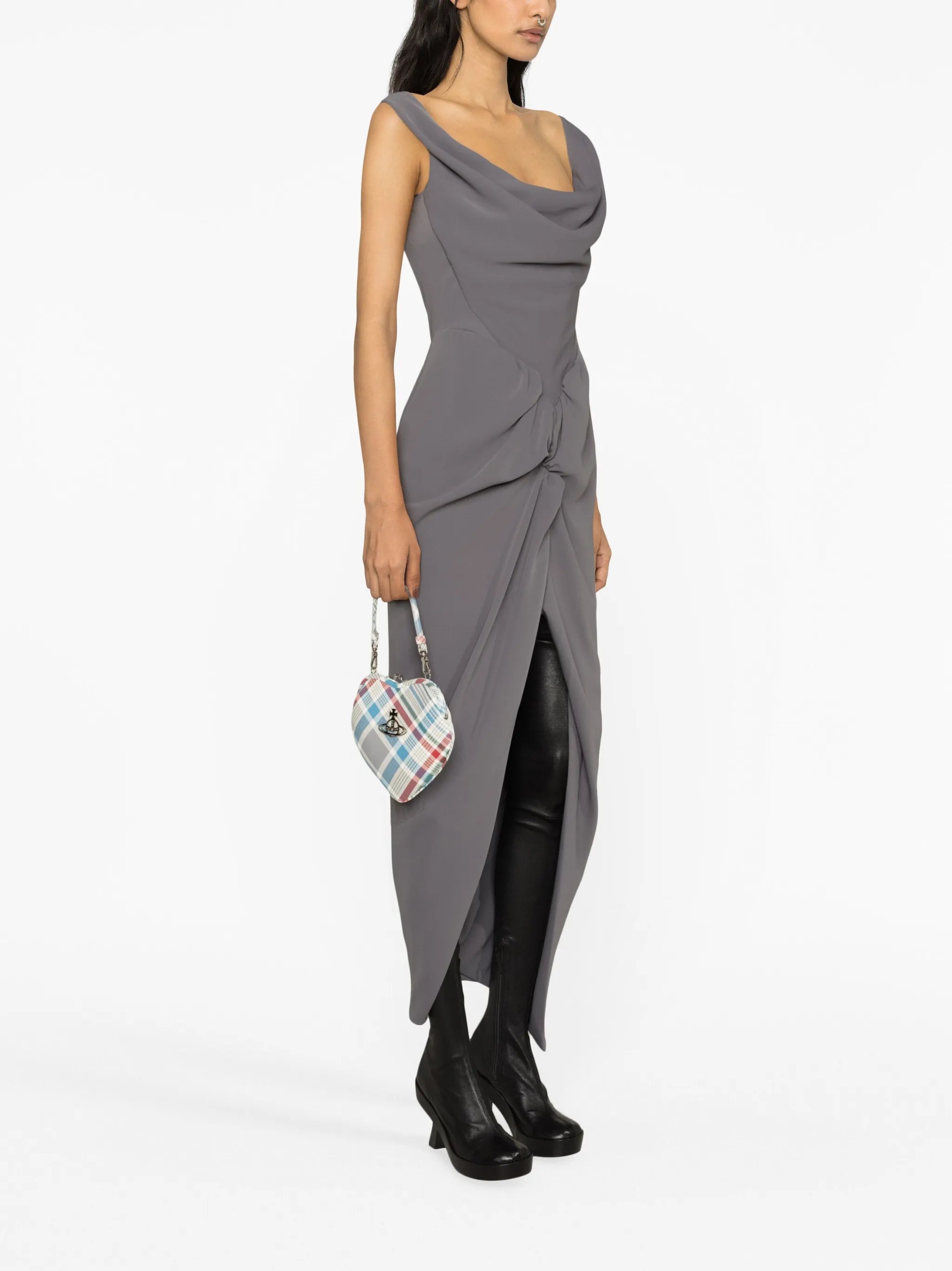 Panther draped dress