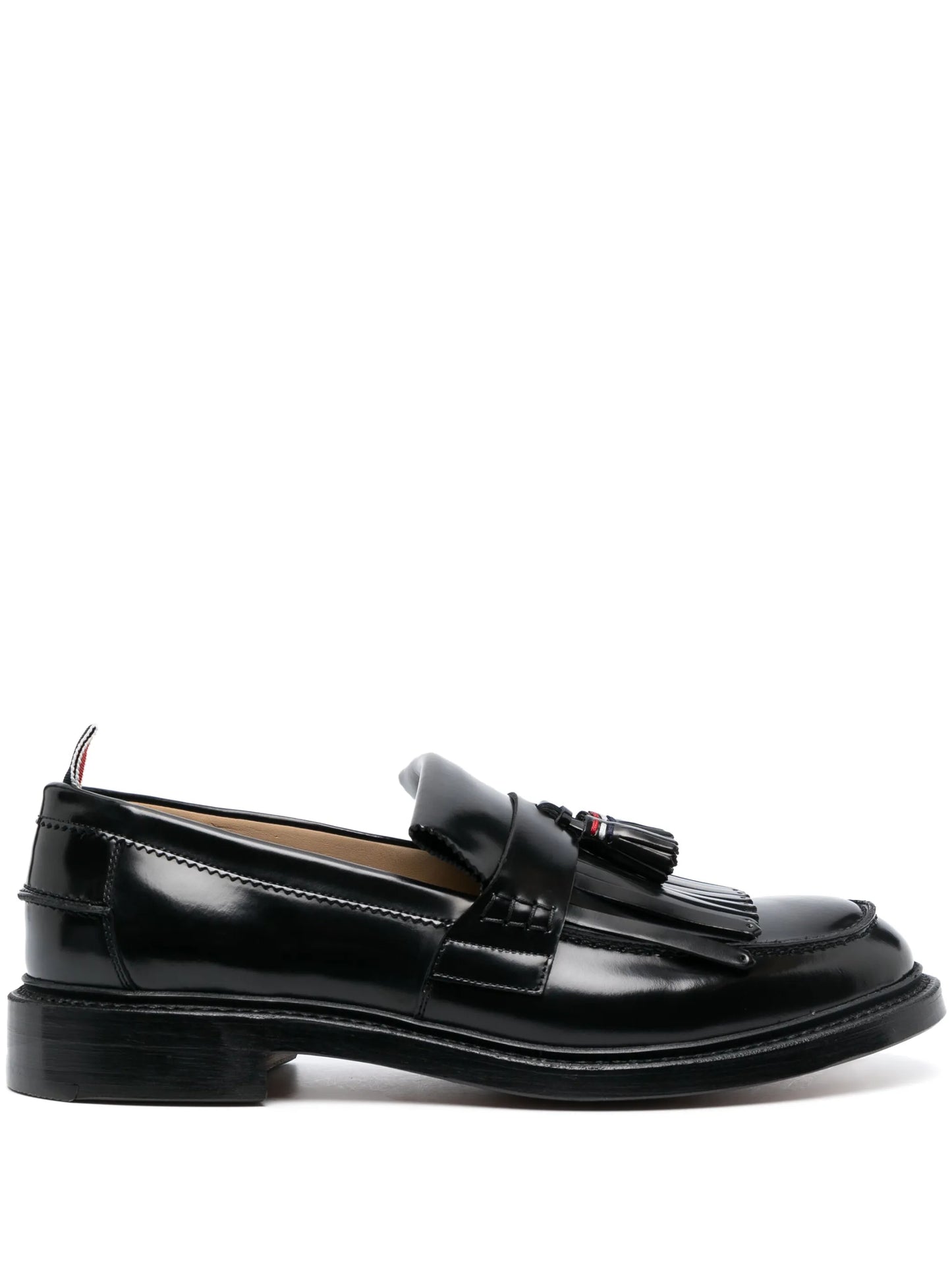 tassel kilt leather loafers