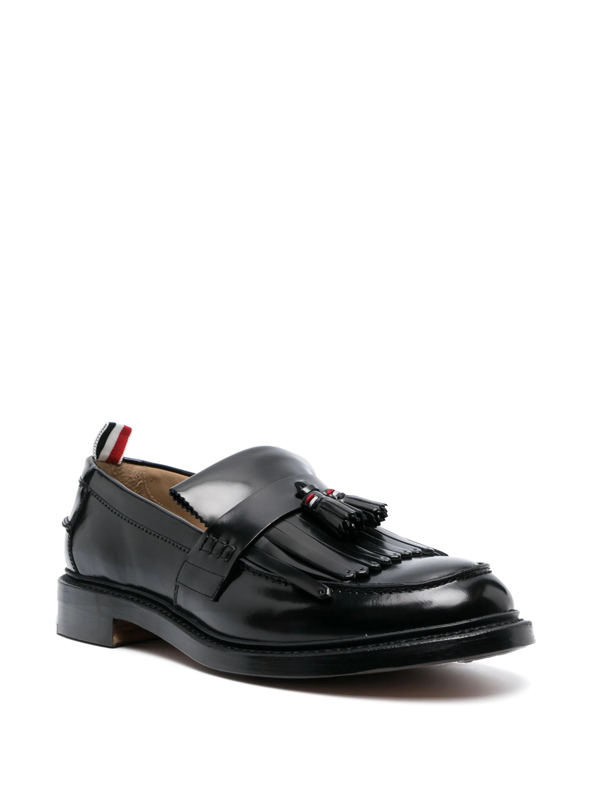 tassel kilt leather loafers