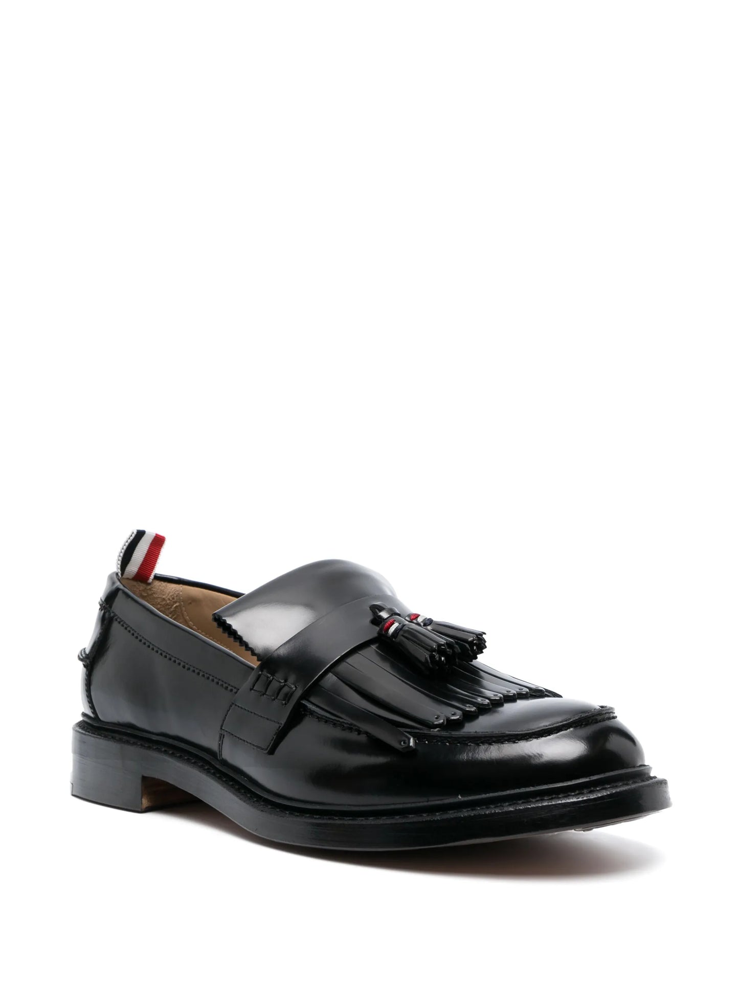 tassel kilt leather loafers